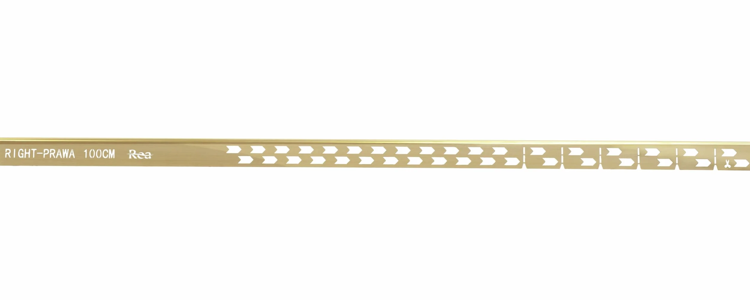 Rea 100cm Prawa Listwa spadkowa do brodzika Złota Szczotkowana, Wykonana z wysokiej jakości metalu - 100X3,7X2,2CM