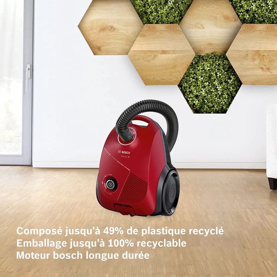 Bosch Odkurzacz z workiem serii 2 czerwony BGBS2RD1