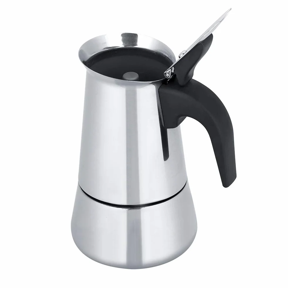 Ekspres do kawy ze stali nierdzewnej 450 ml indukcyjny do espresso i mokki