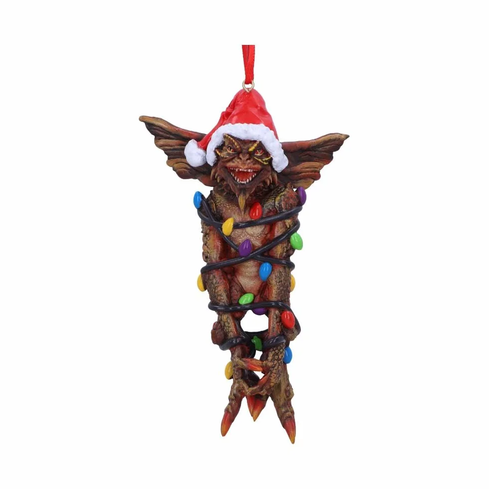 Nemesis Now Gremliny Mowhawk w łańcuchach świetlnych wiszący świąteczny dekoracyjny ornament, brązowy, Boże Narodzenie