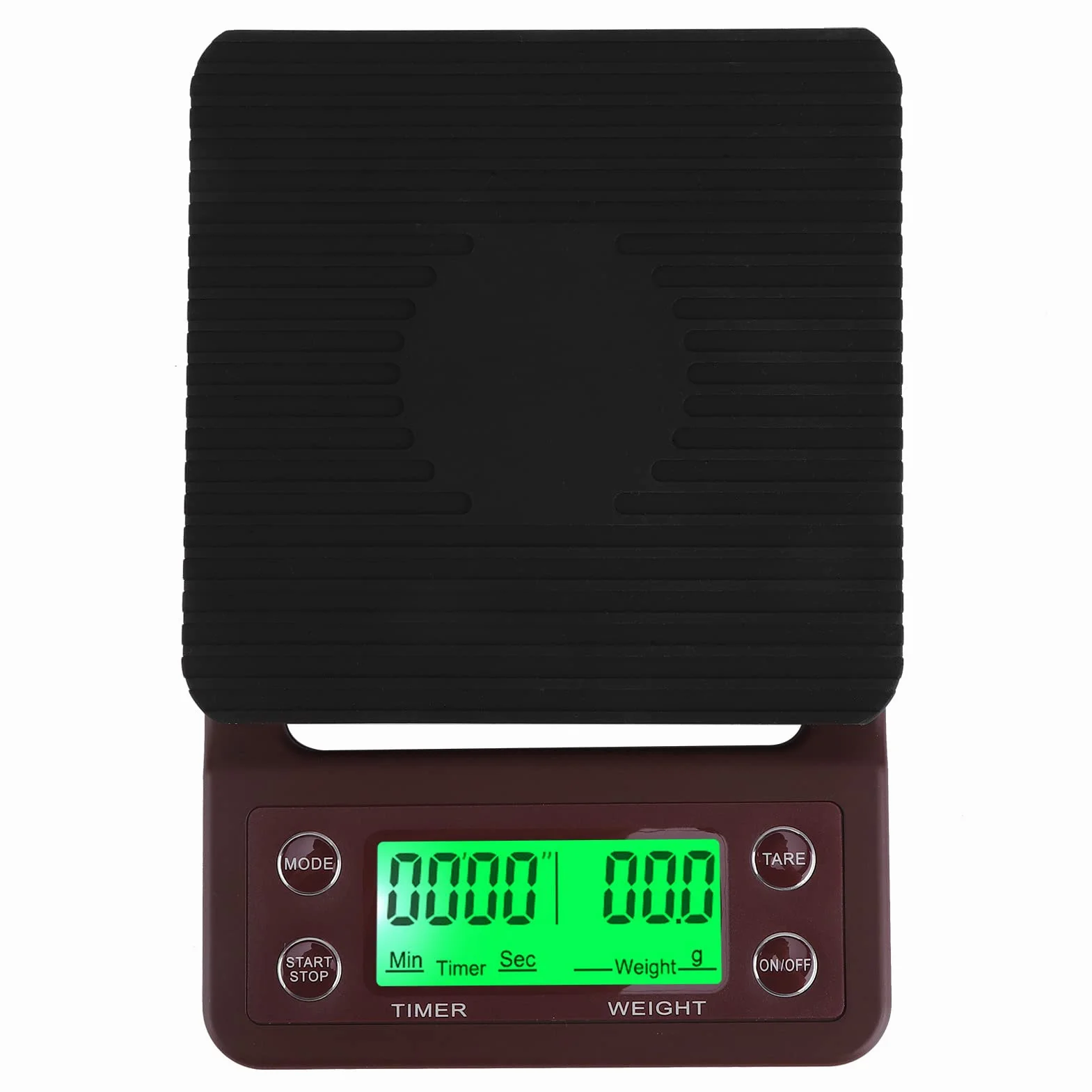 Waga do kawy z timerem, skala espresso do kawy, precyzyjna elektroniczna waga kuchenna do parzenia kawy z wyświetlaczem LCD (wino czerwone 2)