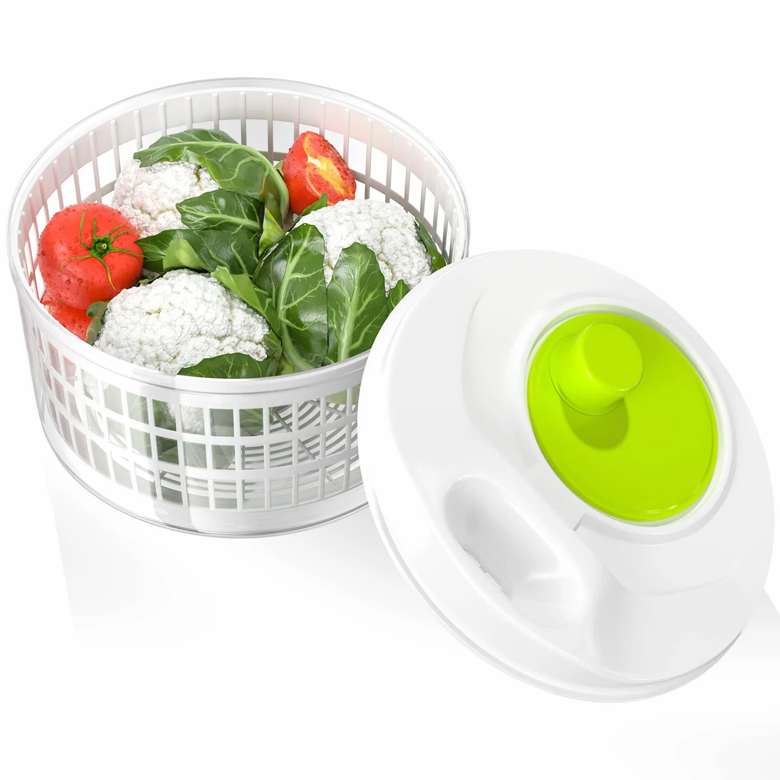 Wirówka do sałaty z napędem korbowym 3L miska sitko 22.5 cm