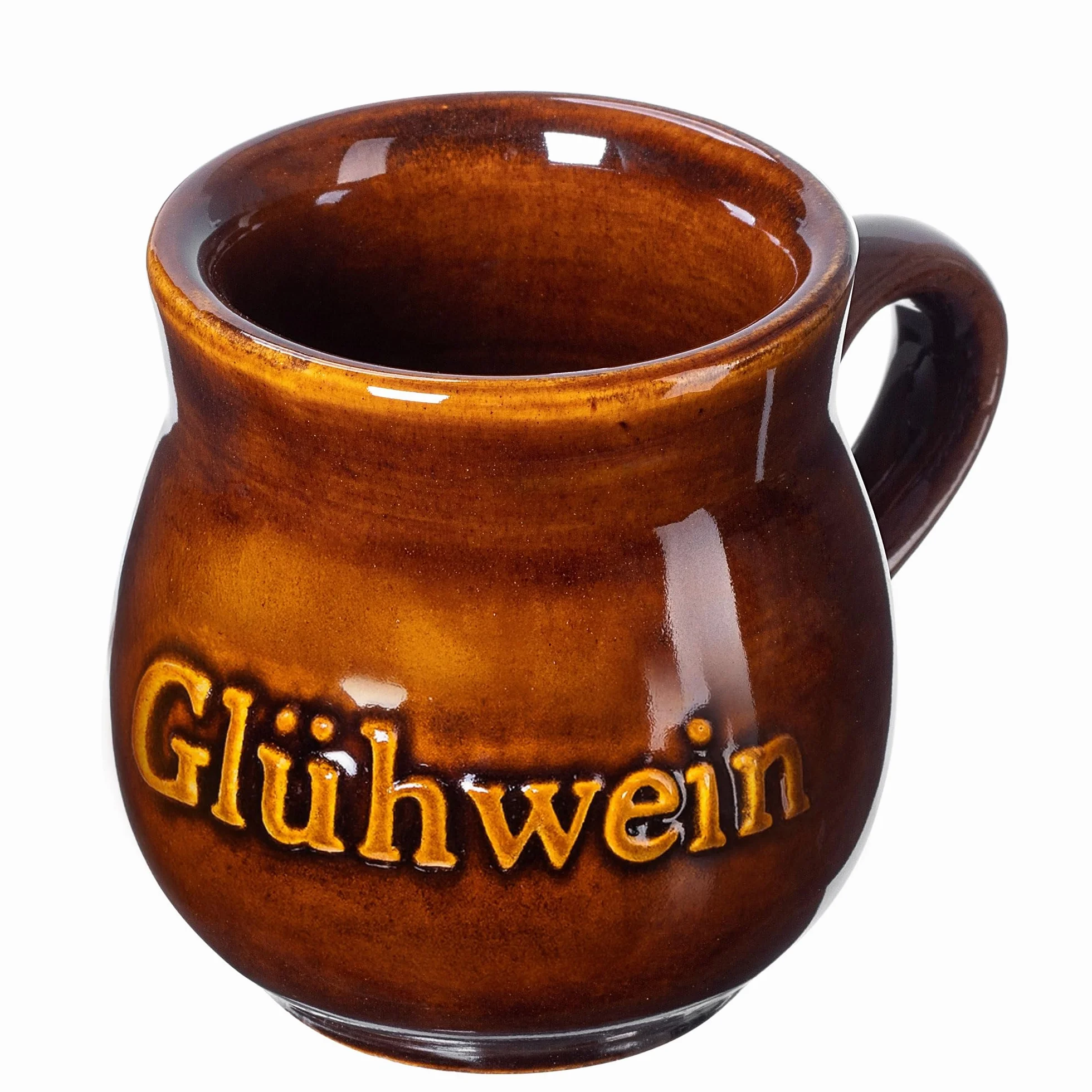 Kubek do grzanego wina z gliny 250 ml ceramiczny ręcznie wykonany
