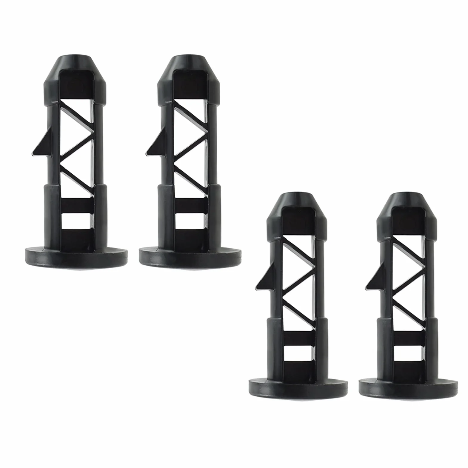 Kołki do zawiasów pokrywy kosza Wheelie, 4 szt. plastikowy zamiennik do pojemnika na odpady 240 l, klipsy do pokrywy pasują do zielonego czarnego Otto ESE UK, 68 mm x 31 mm, do domowych i