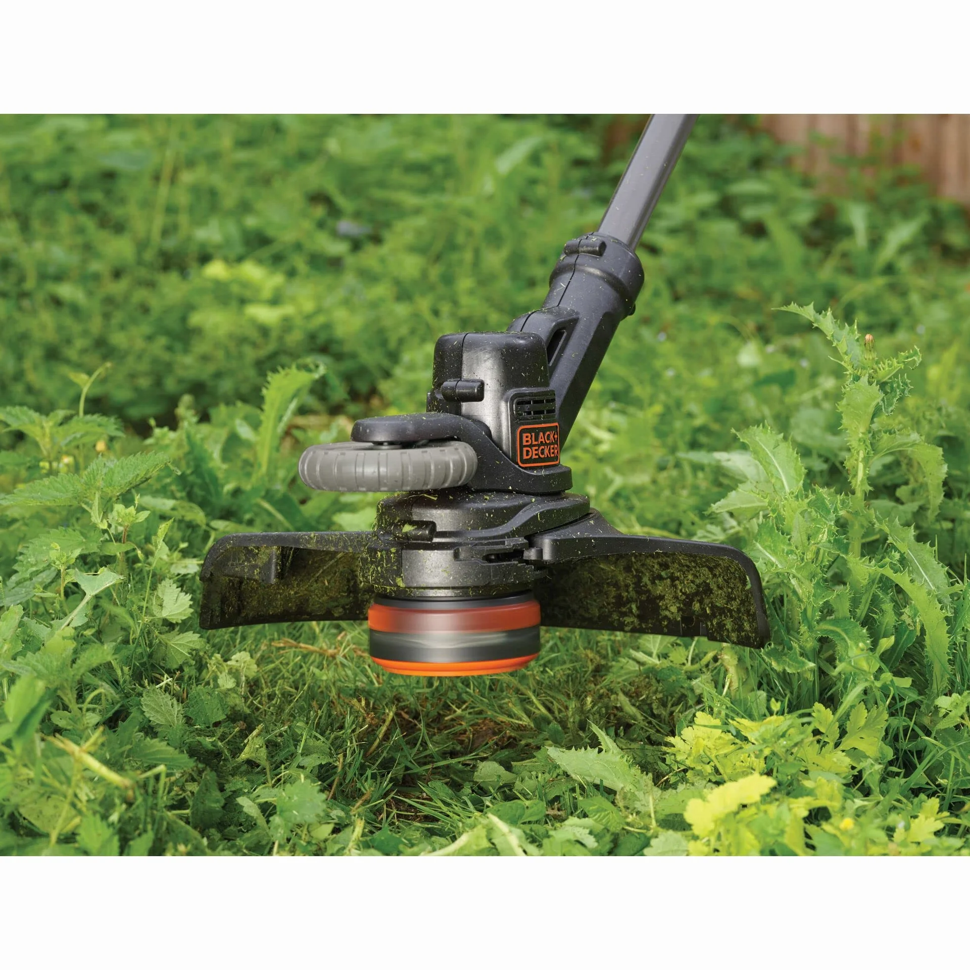 BLACK+DECKER, Powercommand, Power Select, STC1840EPC Podkaszarka akumulatorowa o szerokości cięcia 30 cm, 18V, 4.0 Ah, akumulator litowo-jonowy