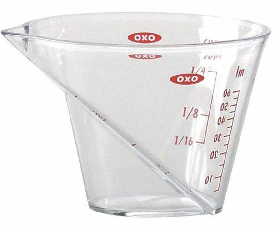 OXO Good Grips zakrzywiony kubek z miarką mini 60 ml