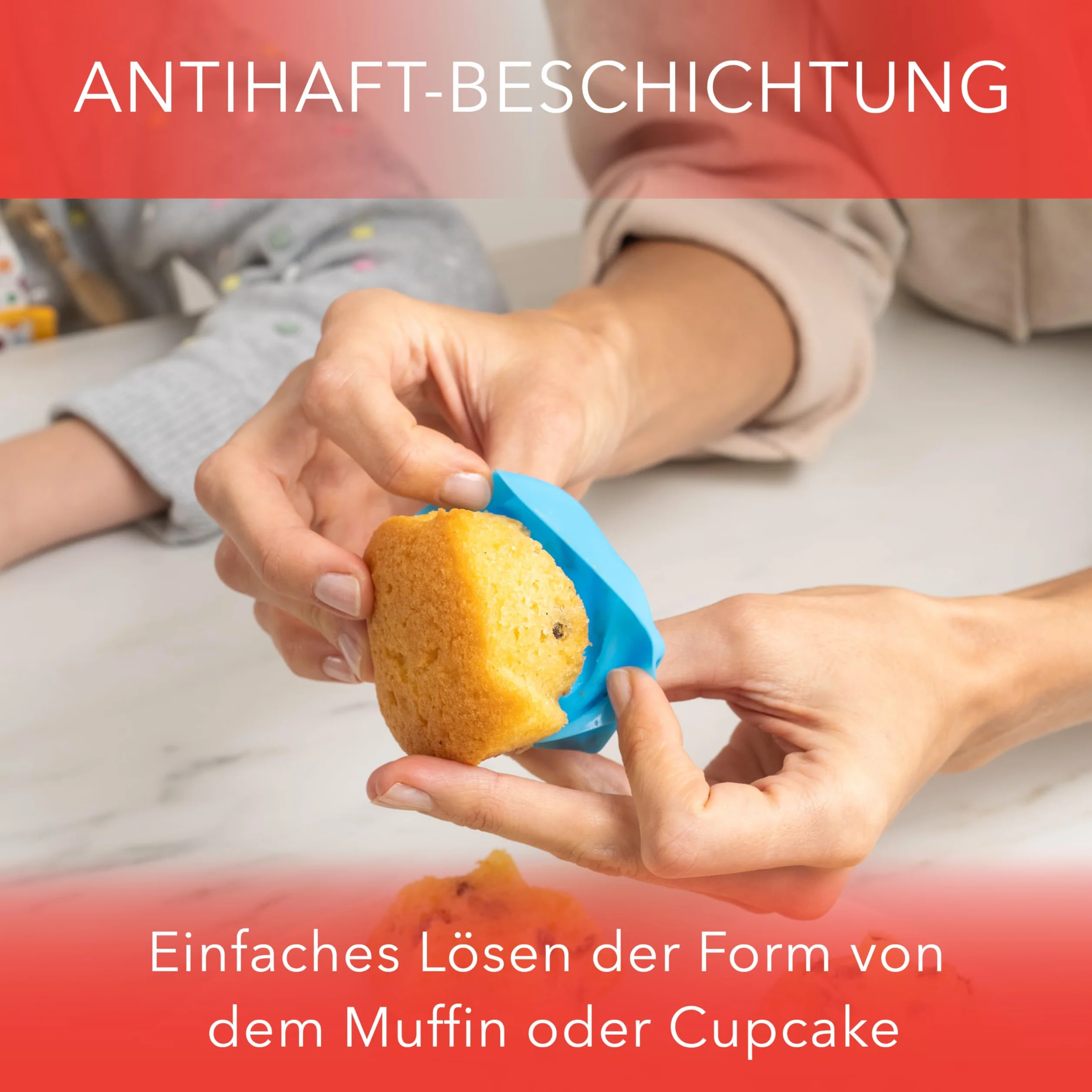 AVANA Foremki do muffinek wielokrotnego użytku, wykonane z wysokiej jakości silikonu (zestaw 36 sztuk) bez BPA, 8 kolorów