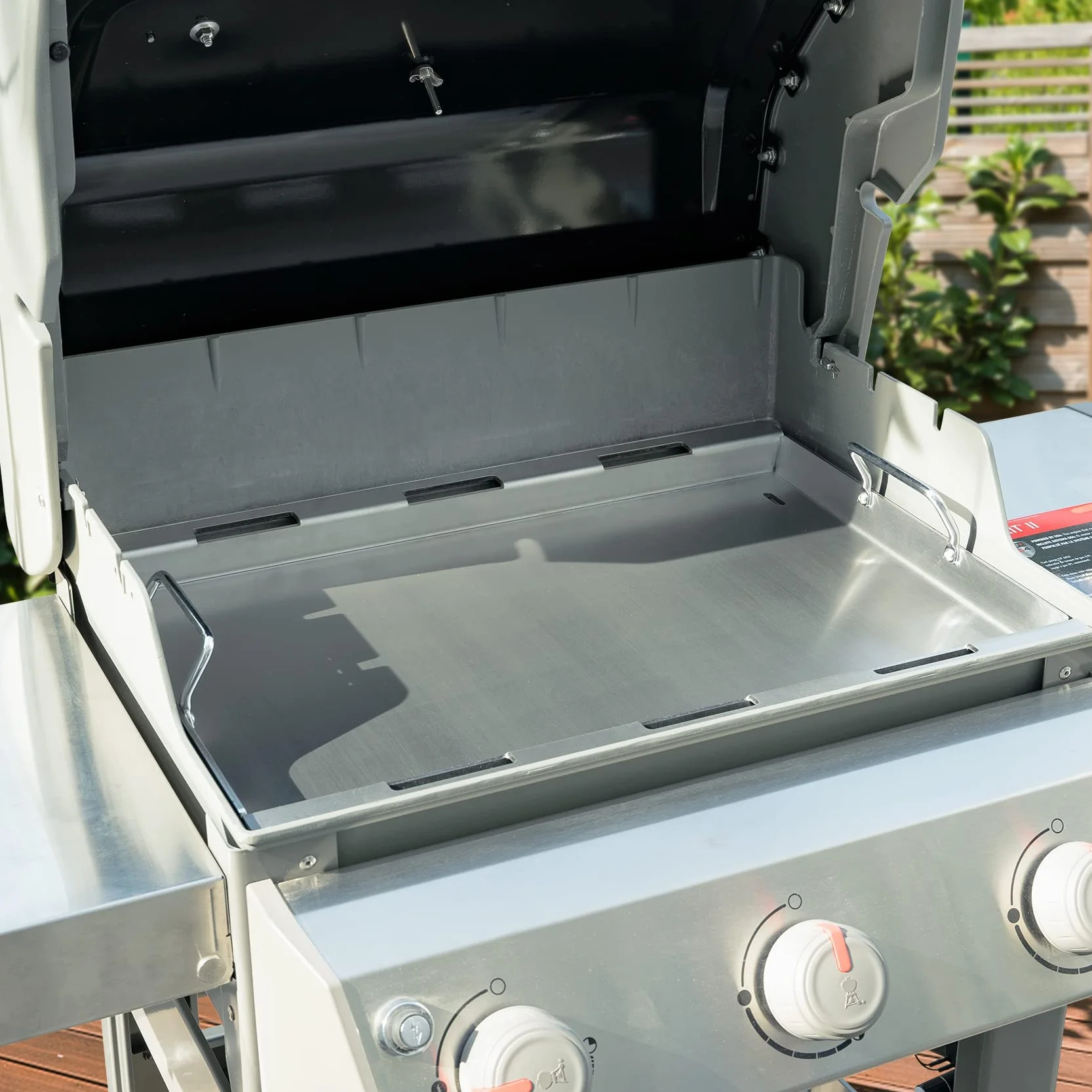 onlyfire Płyta grillowa ze stali nierdzewnej, płyta do grilla plancha do grilli gazowych Weber Spirit I, II & II serii 300, części zamienne do Weber Spirit S-310 S-320 E-310 E-320, 59,5 × 44 × 4,1 cm