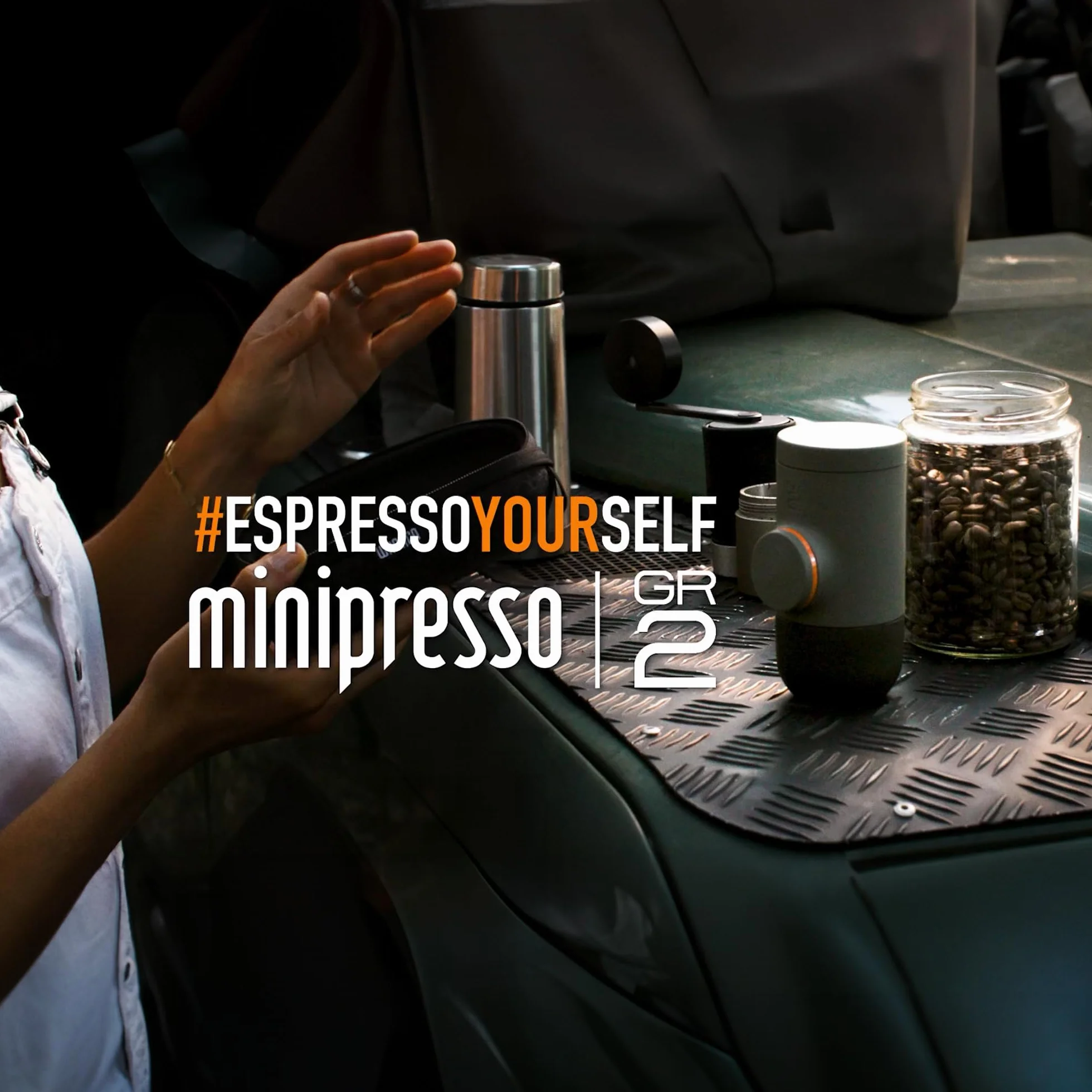 WACACO Przenośny ekspres do kawy ręczny espresso na zewnątrz mielona kawa mały