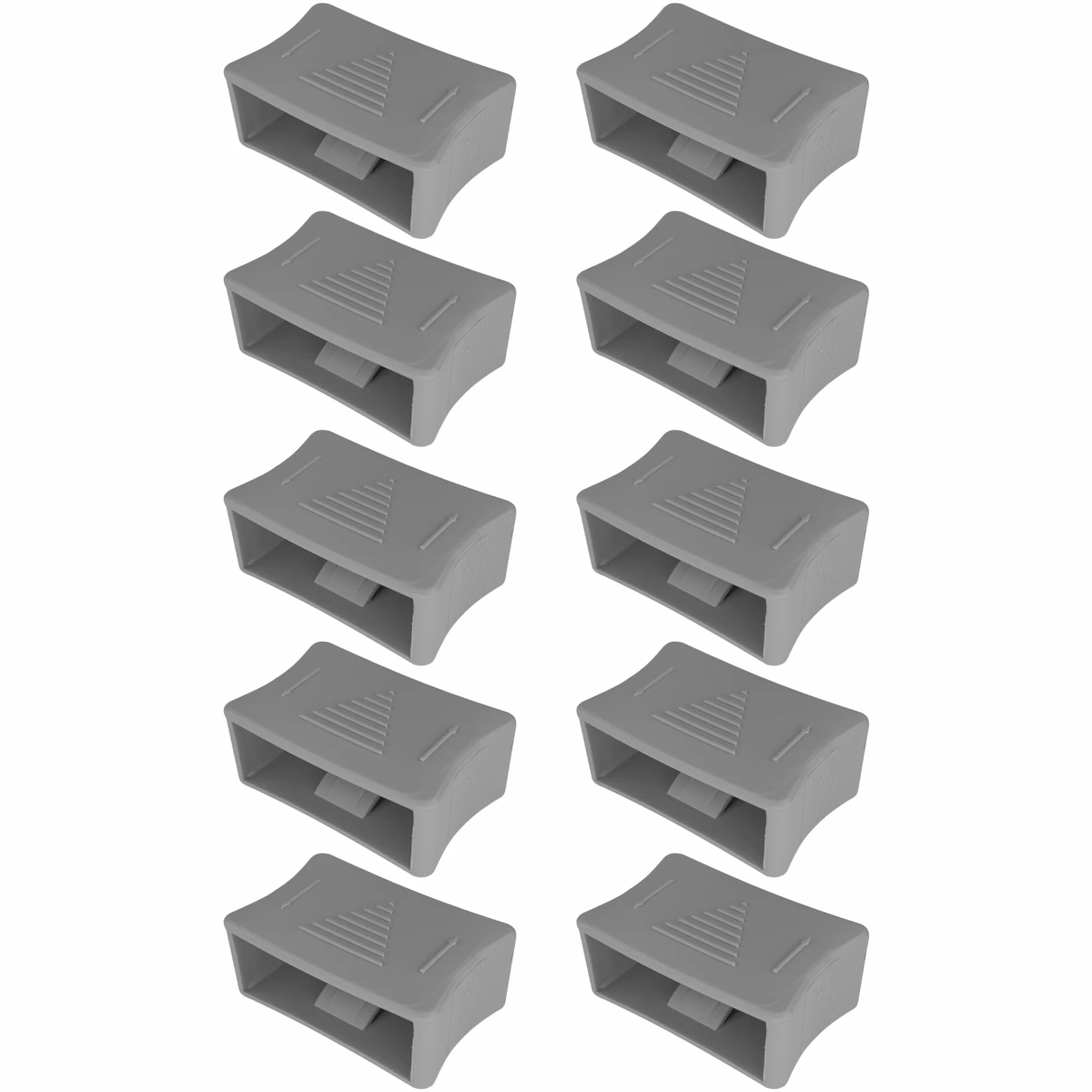 cyclingcolors 10 x suwak do regulacji twardości stelaży listewkowych z drewnianymi listwami sprężynującymi o grubości 10 mm i szerokości 38 mm, szary