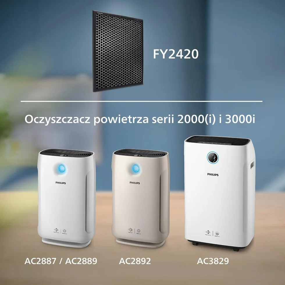 Philips Filtr wymienny do oczyszczacza powietrza serii 2000i 3000i AC2887 AC2889 AC2892 AC3829 z aktywnym węglem FY2420/30