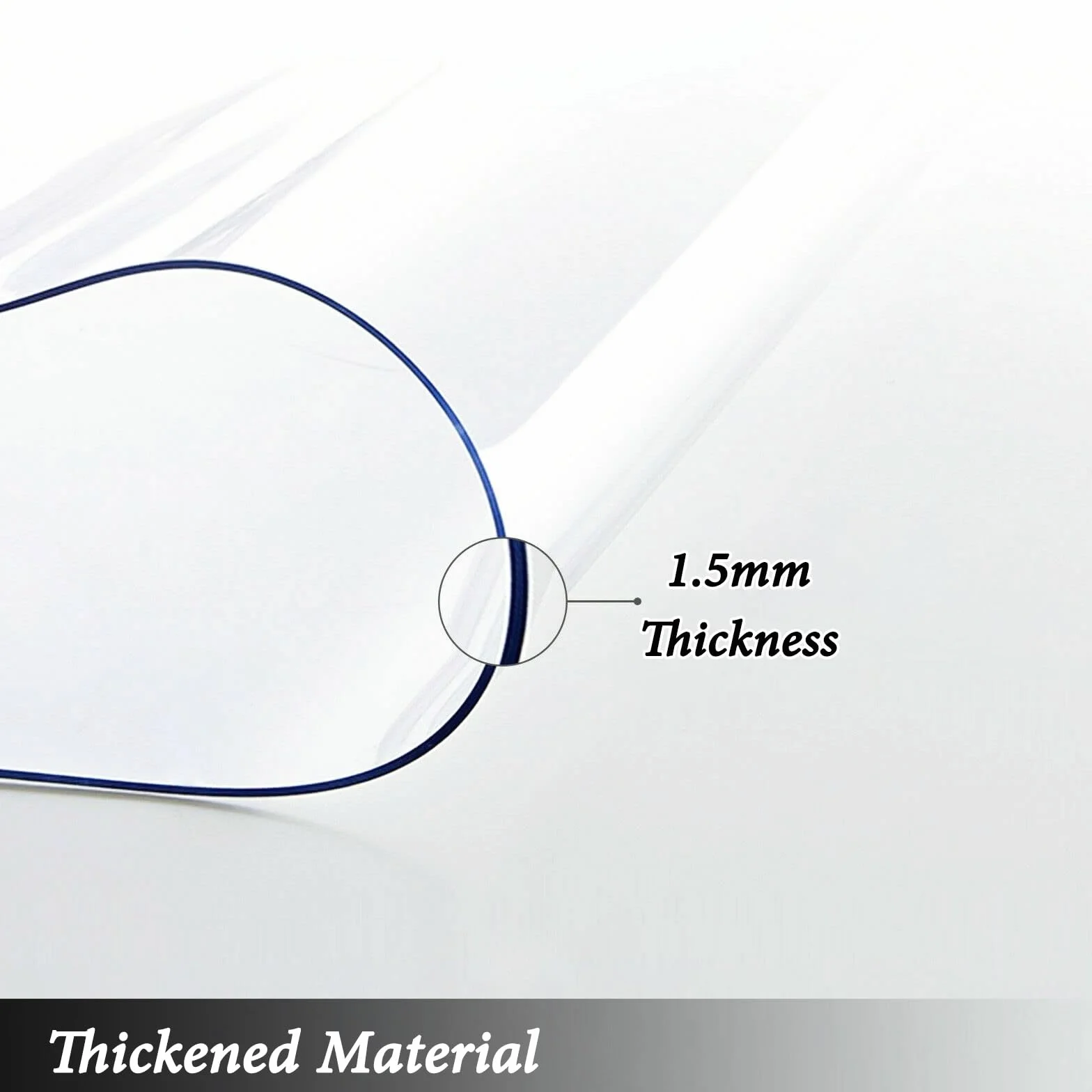 Clear Chair Mat For Hard Floors Anti-Slip Office Chair Mat 140x200cm Transparent Floor Protection