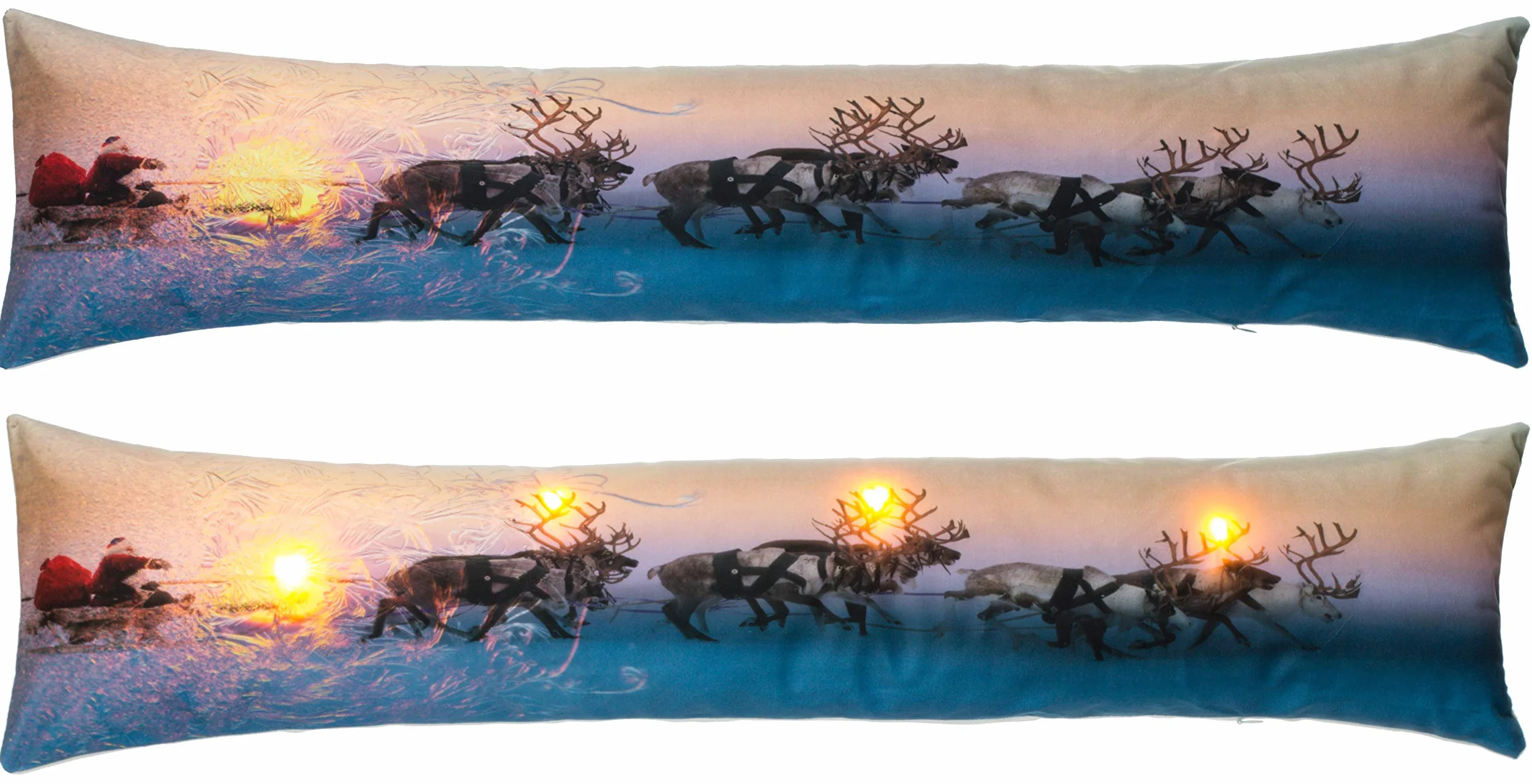 Brandsseller LED podświetlana pętla drzwiowa z timerem, poduszka antyprzepływowa, dekoracyjna 90 x 20 cm