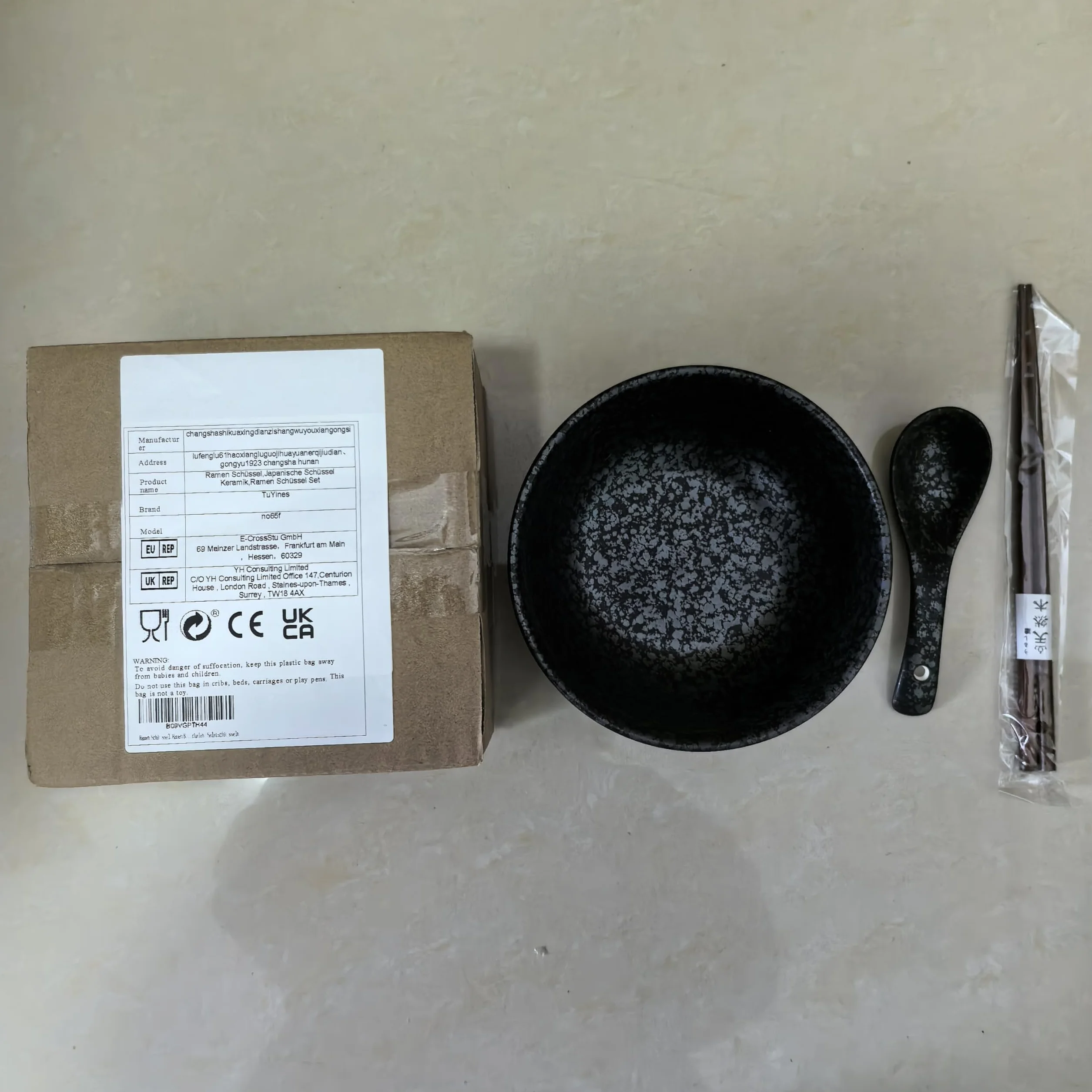Ramen Bowls, zestaw misek ramen z łyżeczką pałeczek, japońska miska ramen z ceramiki, miski na zupę, salaterki
