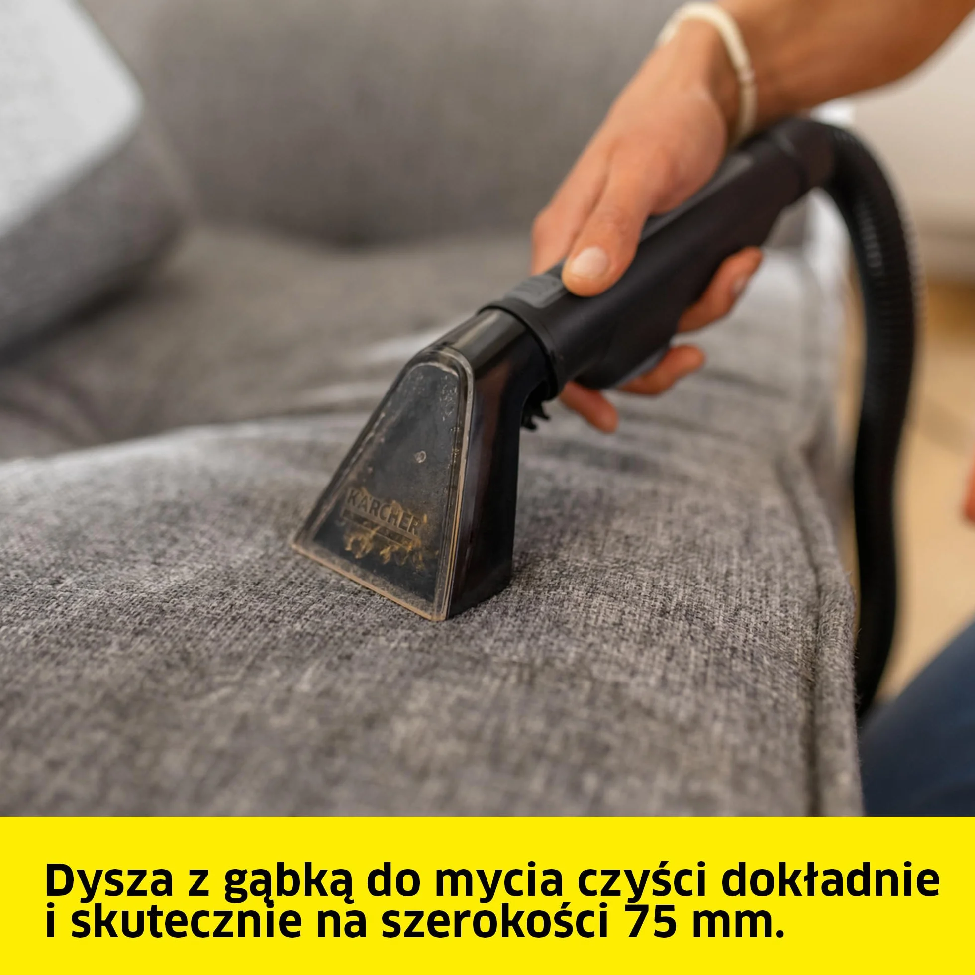 Kärcher odkurzacz piorący SE 2 Spot Care, moc pobierana: 450 W, zbiornik na czystą wodę: 1,5 l, powierzchnia: 2,89 m², waga: 4,2 kg, dysza z podkładką piorącą, dysza do plam i środek czyszczący RM 519