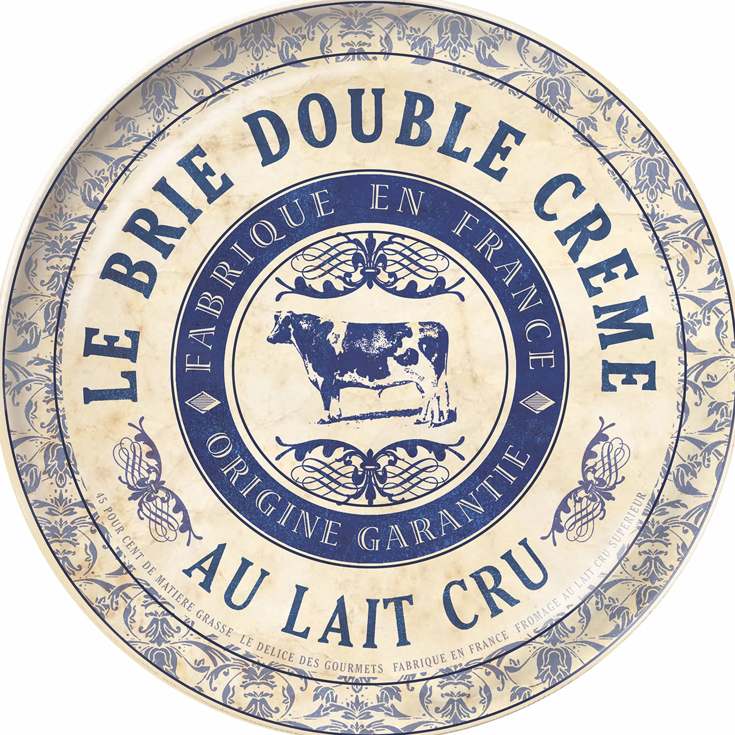 Artesà Zestaw 4 ceramicznych talerzyków, 19,1 cm (7,5 cala) „Gourmet Cheese”