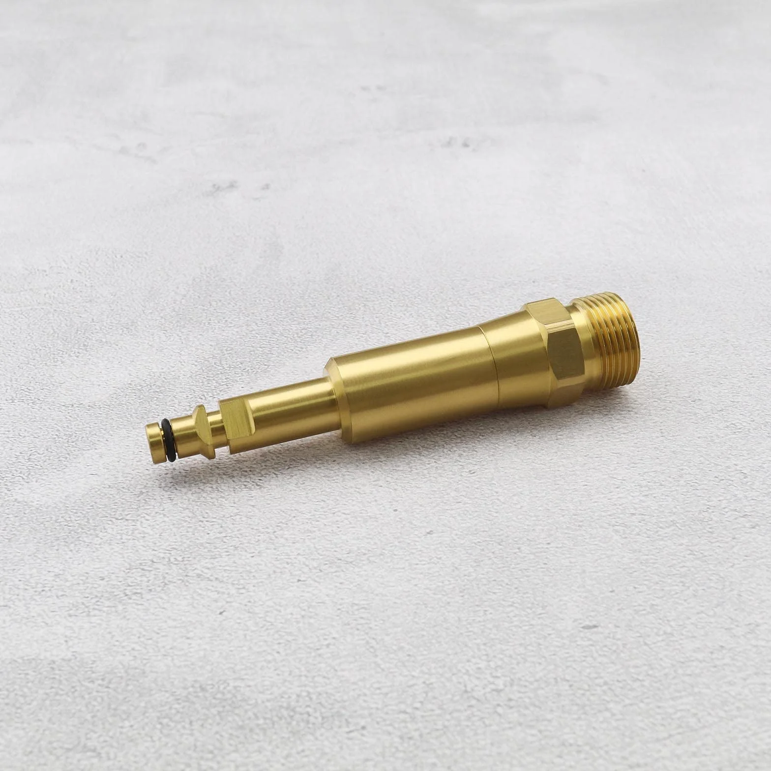 Schenll adapter do węży wysokociśnieniowych z gwintem wewnętrznym M22 x 1,5, kompatybilny z myjką wysokociśnieniową Kärcher K2, K3, K4, K5, K6, K7, mosiądz, długość 108 mm