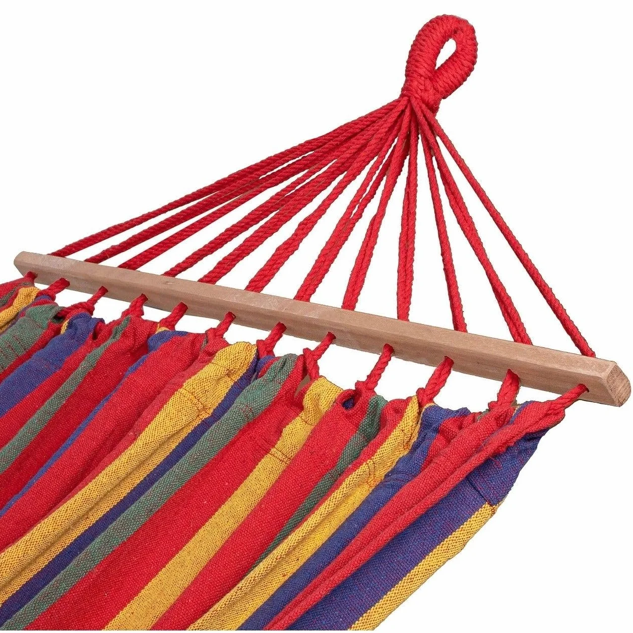 Rea - Tutumi 400257 Hamak 1 osobowy Czerwony, idealny do wypoczynku w ogordzie - 260X90X1CM
