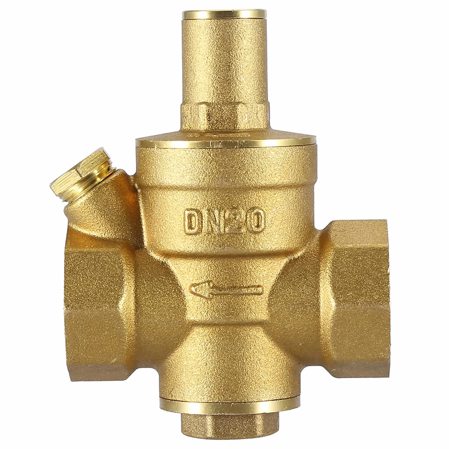 FTVOGUE DN20 3/10.2 cm mosiężny zawór redukujący ciśnienie regulowany regulator wody 1,6 MPa