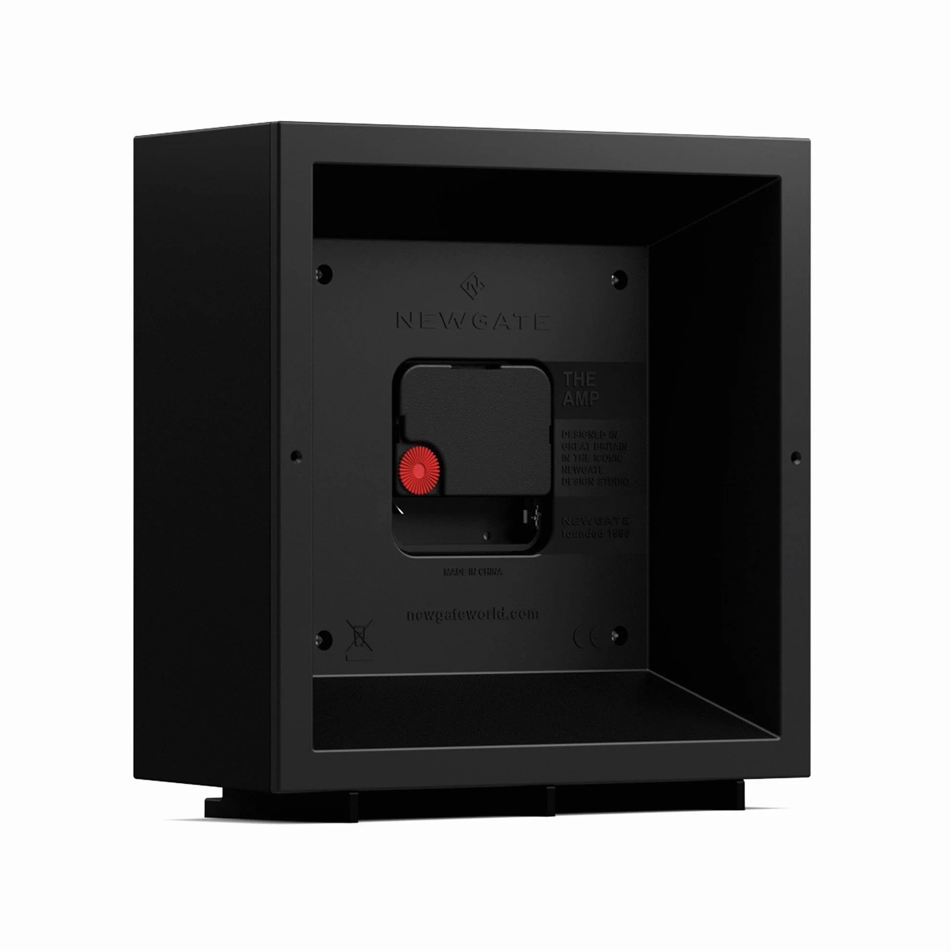 NEWGATE® Amp cichy zegar kominkowy - "No Tick", nowoczesny zegar kominkowy, zegary do salonu, zegar biurkowy, zegary kominkowe, tarcza stacji