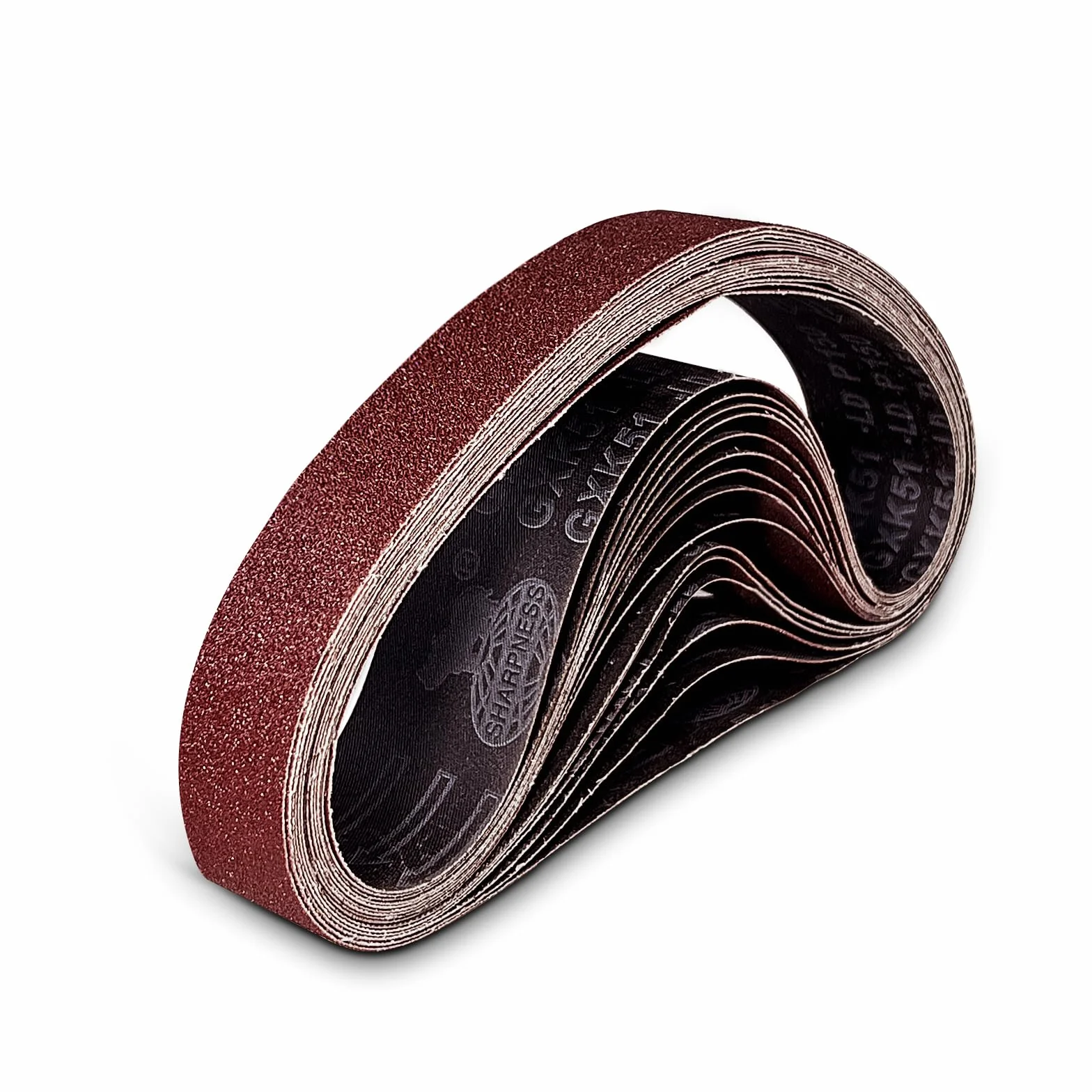 15 sztuk taśm szlifierskich 25 x 762 mm, zestaw 3 x ziarnistość 80/120/150/240/320 do szlifierek taśmowych stacjonarnych