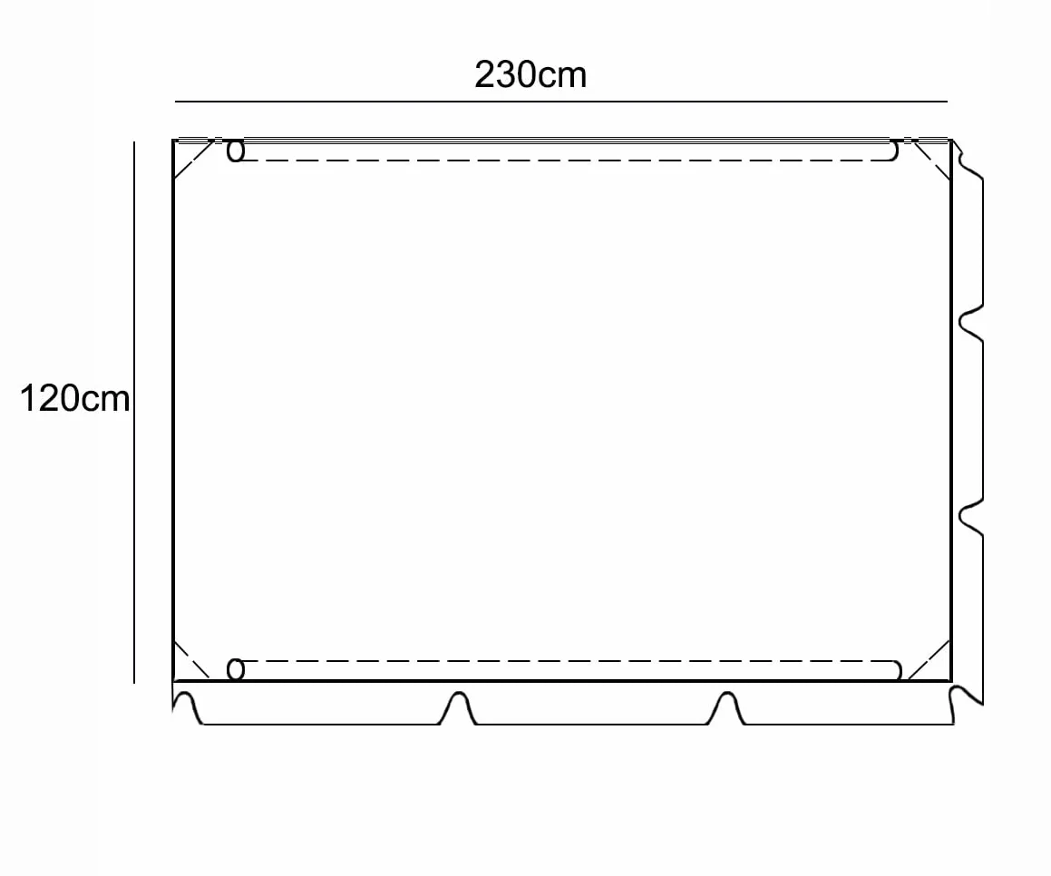 Uniwersalny daszek przeciwsłoneczny do huśtawki Hollywood, plandeka dachowa ok. 230 x 120 cm do huśtawki ogrodowej, plandeka dachowa, daszek zastępczy Beżowy [101]