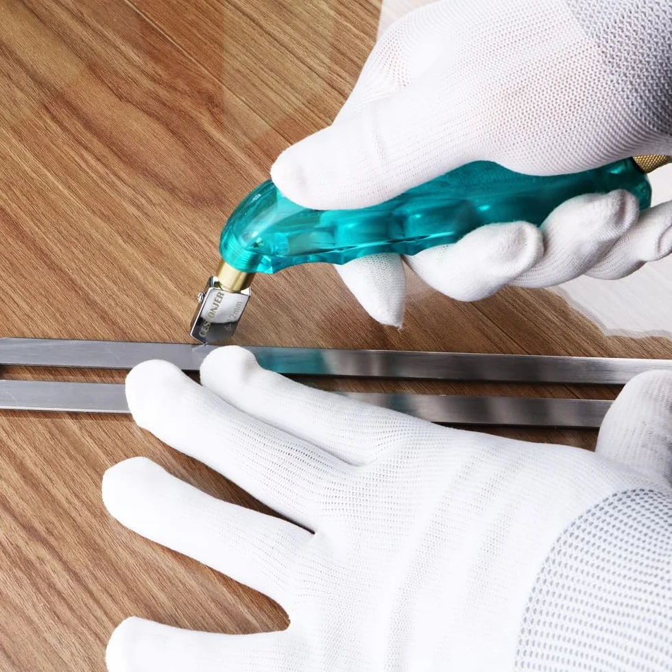 CESFONJER Profesjonalny mocny narzędziowy szczypcowy cięciak do szkła z dodatkową wymienną głowicą i zbiornikiem na olej – 2 mm-6 mm / 6 mm-12 mm / 12 mm-20 mm.
