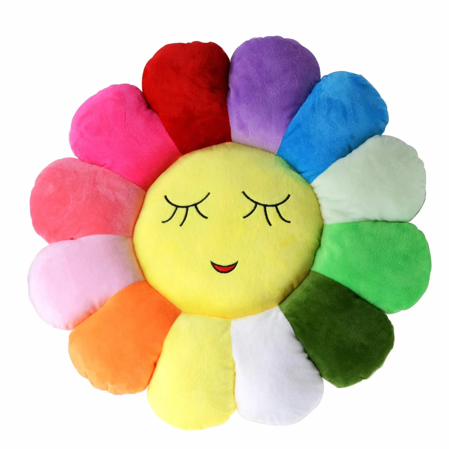 Poitemsis 50,8 cm Sonnenblumen-Bodenkissen für Kinder, weiches Sitzkissen, Stuhlkissen, Sofa-Pads für Mädchenzimmer und Babyzimmer, Heimdekoration