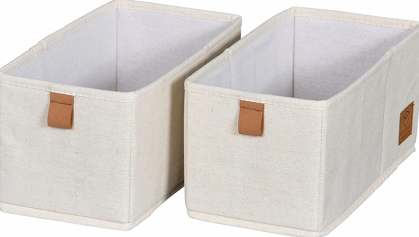 Natura Premium Organizer do Garderoby Beżowy 30x15x15 cm 2 sztuki
