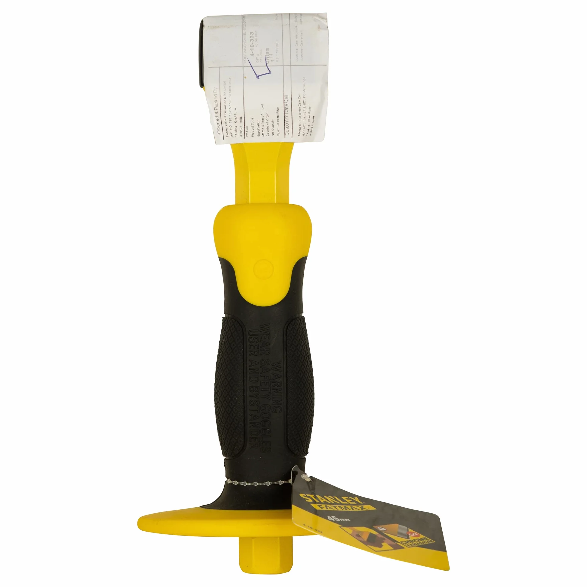 STANLEY Praktyczny Cincel albañil boca ancha FatMax z protector 45 x 215mm dla profesjonalistów i majsterkowiczów do codziennego użytku 215mm