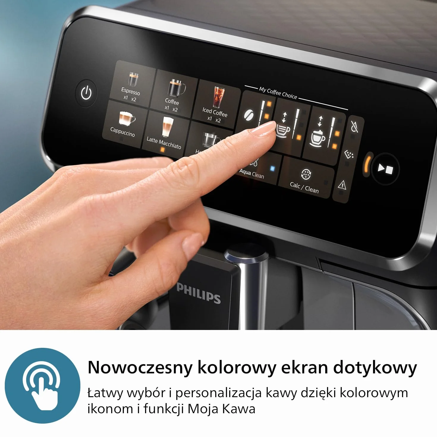 Philips Ekspres do Kawy Serii 2300 LatteGo SilentBrew Młynek Ceramiczny AquaFilter Czarny EP2330/10