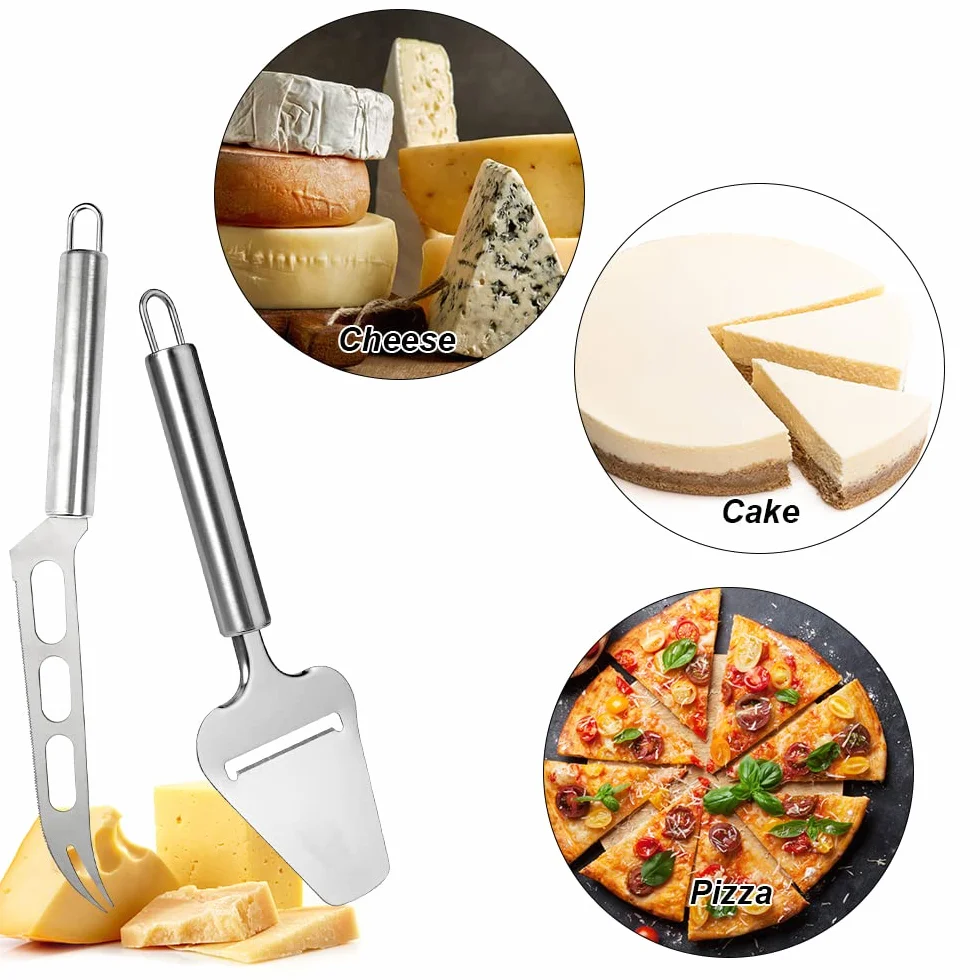 Nóż do sera i pizzy ze stali nierdzewnej