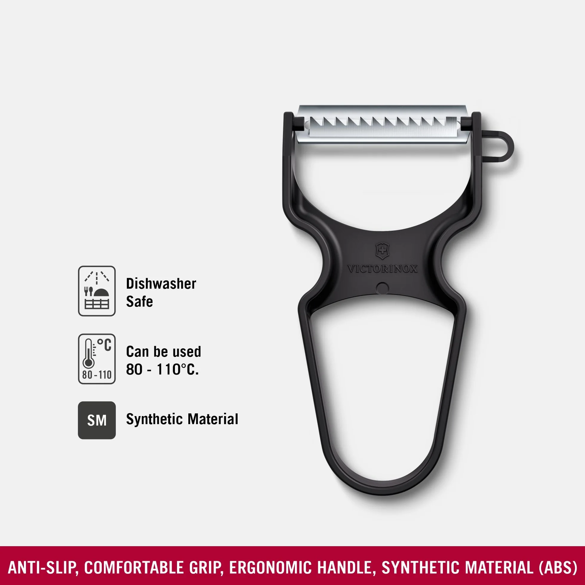 Victorinox RAPID Peeler, PP, black, Julienne, 109 mm