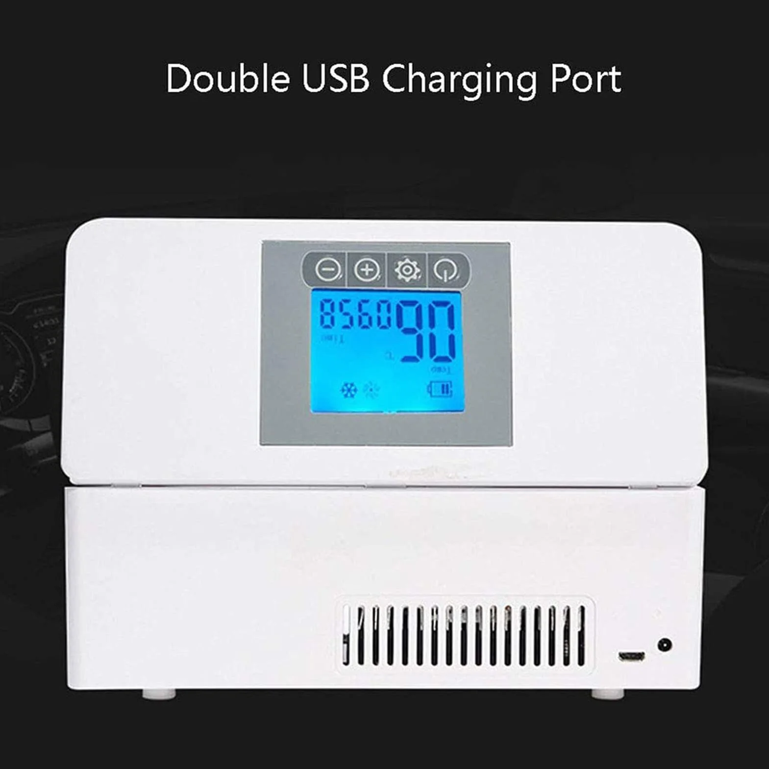 Przenośna lodówka na leki, mini lodówka na leki, chłodziarka LED 2-8°C, lodówka podróżna z baterią litową 8000 mAh