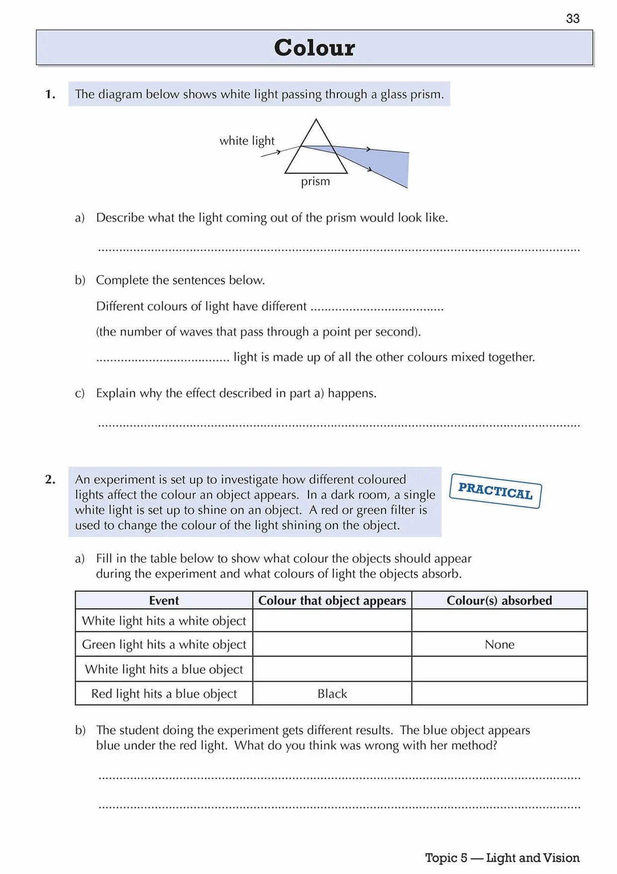 KS3 Year 8 Science Targeted Workbook (with answers)