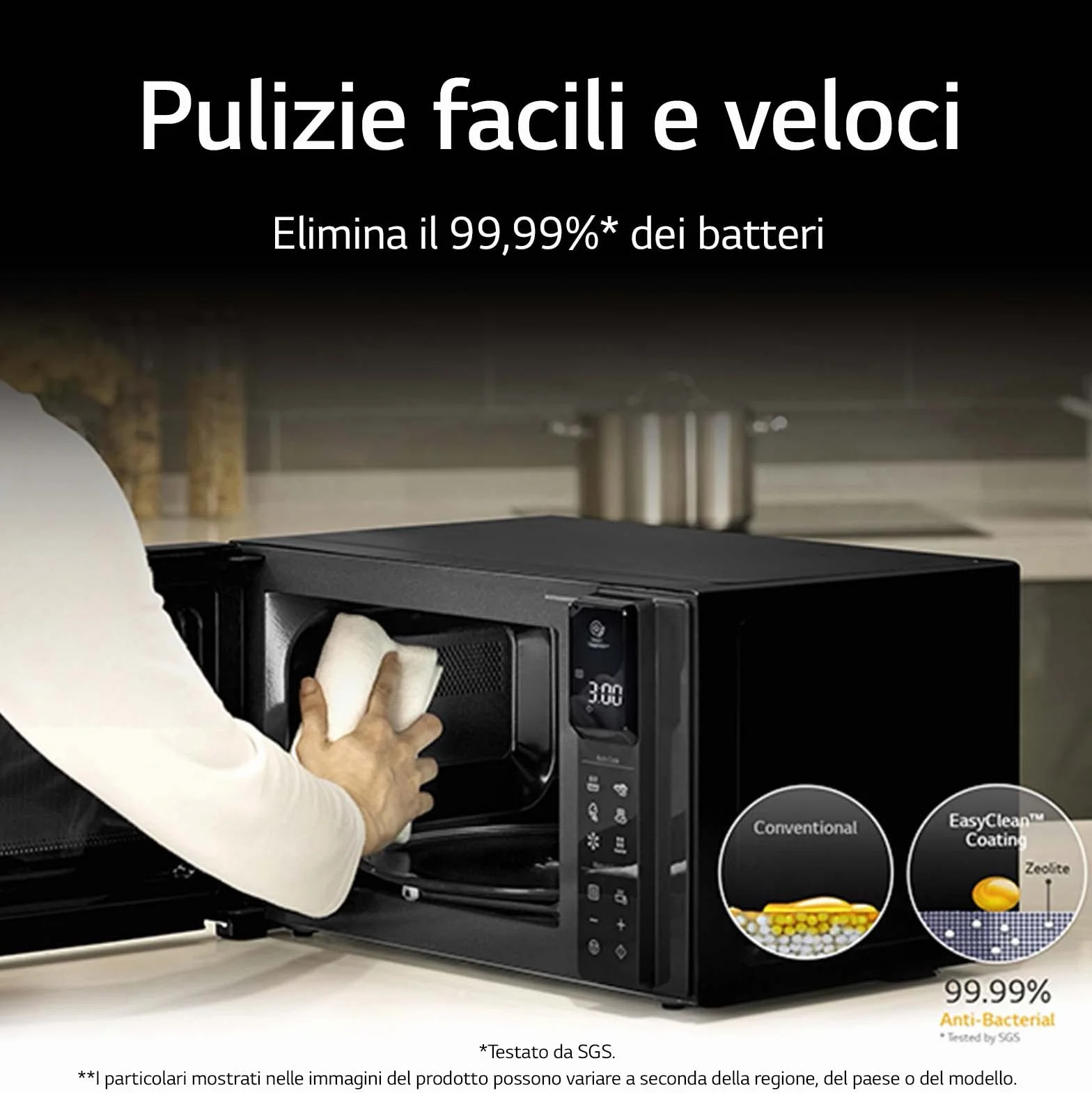 LG Electronics LG, MH6336GIH, kuchenka mikrofalowa z inteligentnym inwerterem i grillem kwarcowym, 23 litry, 1000 W, automatyczne programy, 5 regulowanych poziomów mocy, biała