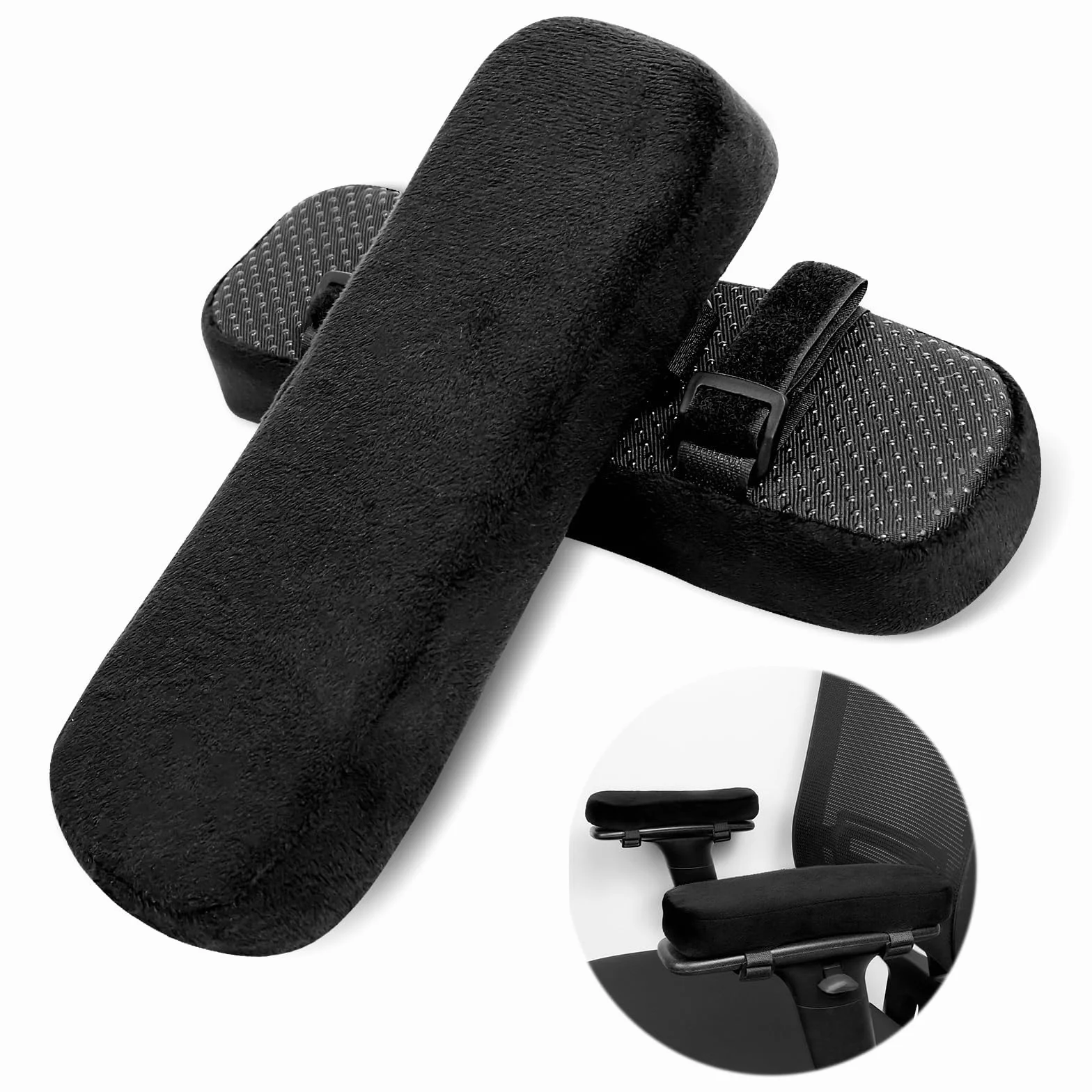 2 szt. komplet podkładek pod nadgarstki, podkładki na podłokietniki, ergonomiczne podkładki pod nadgarstki, z pianką memory, podkładki na podłokietniki do krzesła biurowego, do krzesła do