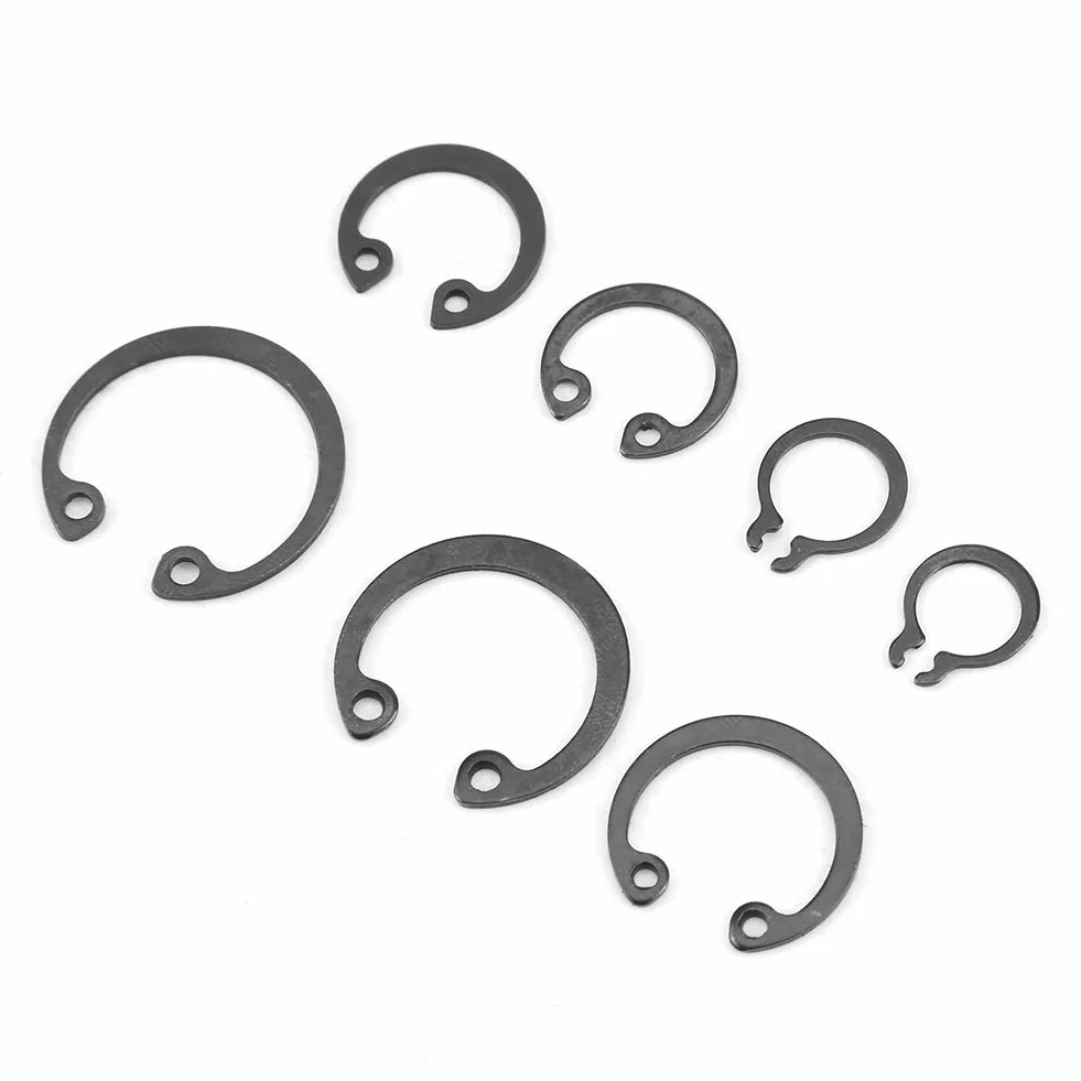 225-teiliges C-Clip-Kit, 18 Größen Metall-Innen- und Außen-Sicherungsring-Sicherungsring-Sortiment mit Kunststoffbox