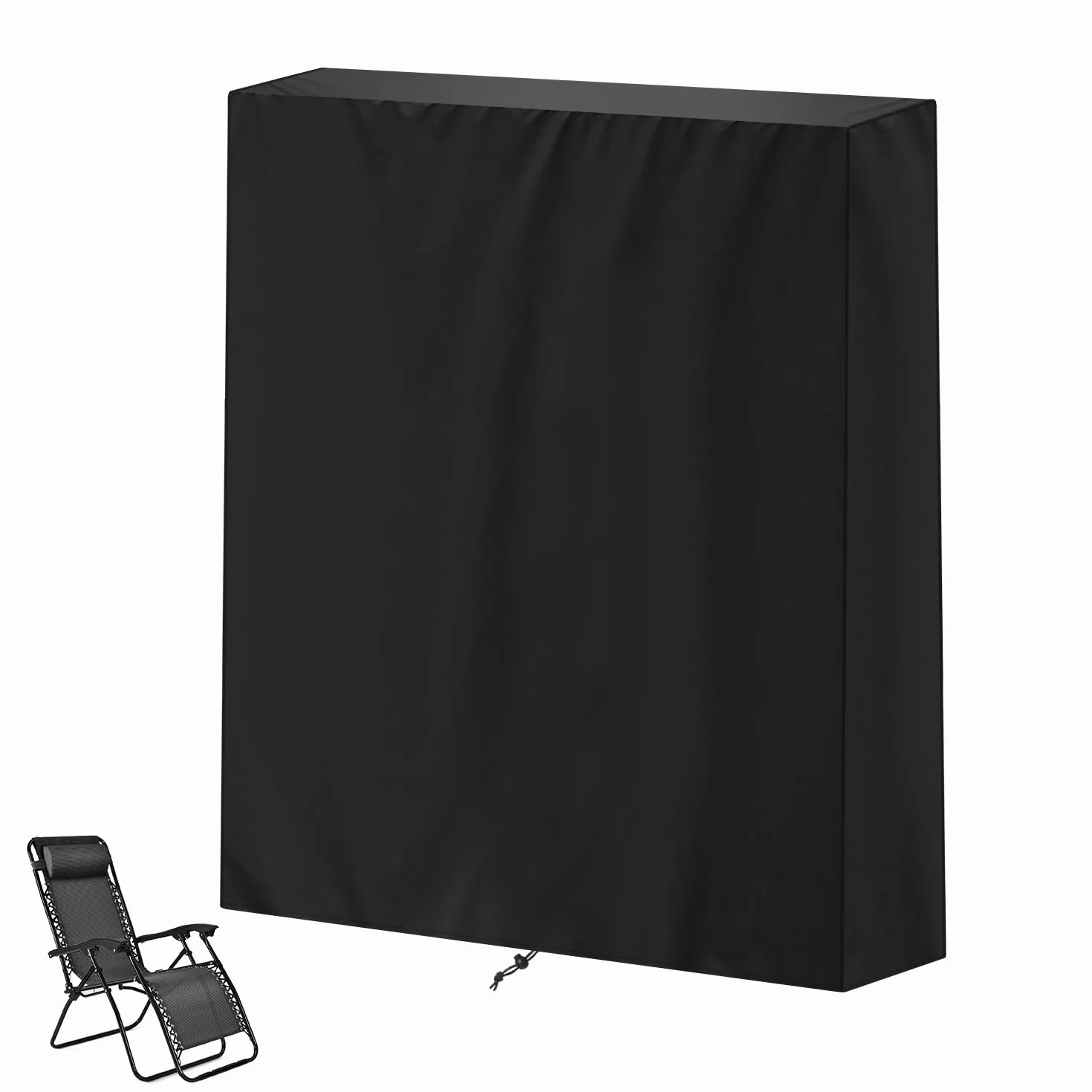 VANSHEIM Pokrowiec na krzesło ogrodowe, składane pokrowce na krzesła bez grawitacji, wodoodporne pokrowce na leżaki, 75 x 20, 34 x 110 cm