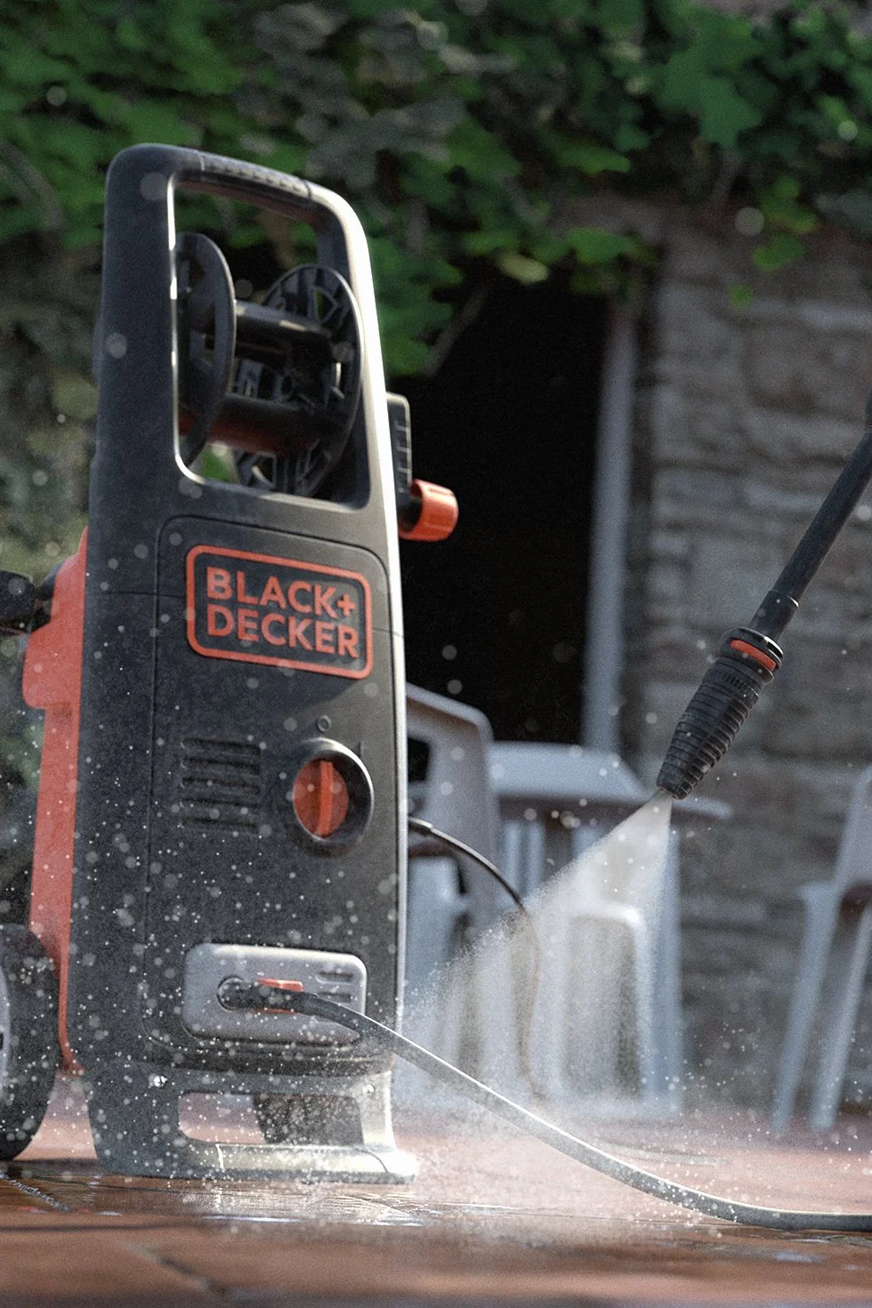 Black+Decker Bxpw2200Pe Myjka Wysokociśnieniowa, Czarny/Pomarańczowy, 2200 W