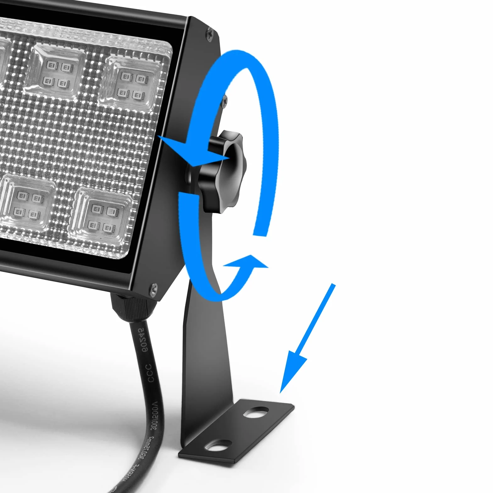 Rurka UV 100 W, 104 diody LED, akcesoria, lampa z przewodem zasilającym 1,5 m, wtyczka i przełącznik, aluminiowe światło do neonowego koloru, koloru ciała, Halloween, sceny, dekoracja imprezowa