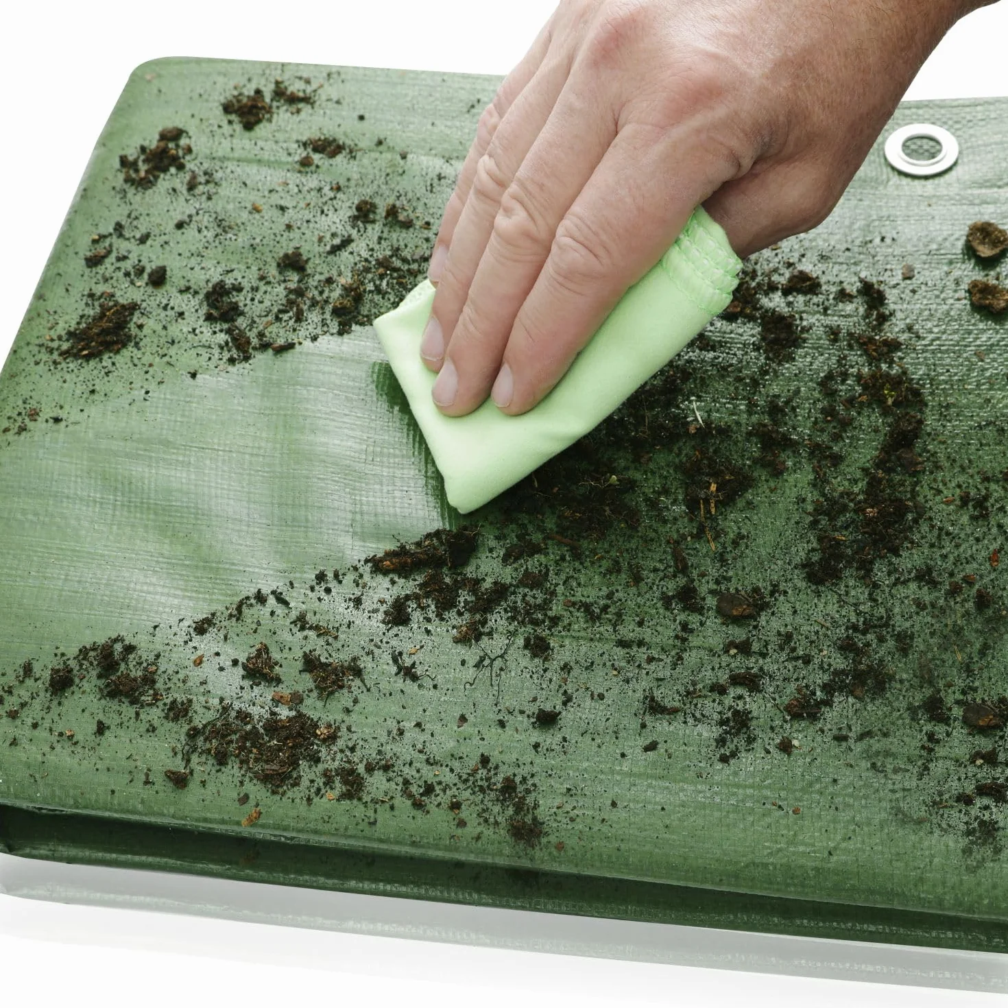 GardenMate Plandeka z tkaniny 120 g/m², 2 x 3 m, zielona plandeka ochronna na łódź