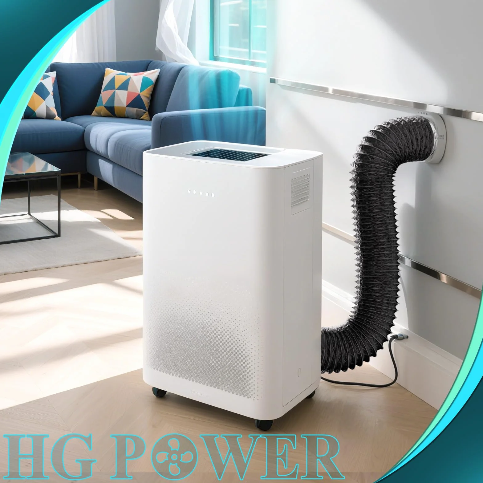 HG Power Wąż powietrza wylotowego Ø 75 mm, długość 5 m, elastyczna rura aluminiowa, izolacja akustyczna, rura flex aluminiowa