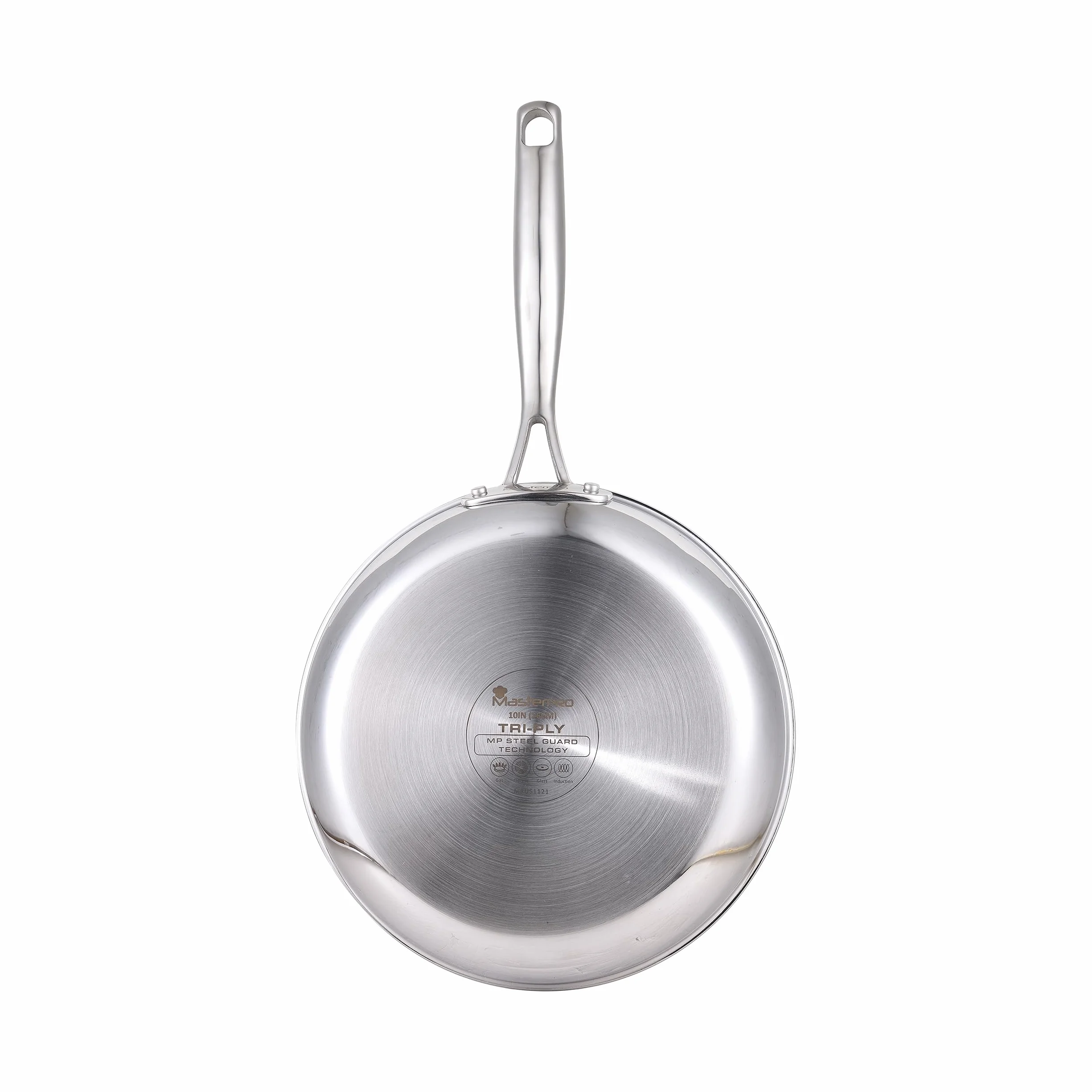 MasterPRO Zestaw patelni 2-częściowy 20 cm i 25 cm stal nierdzewna rdzeń aluminiowy powłoka nieprzywierająca