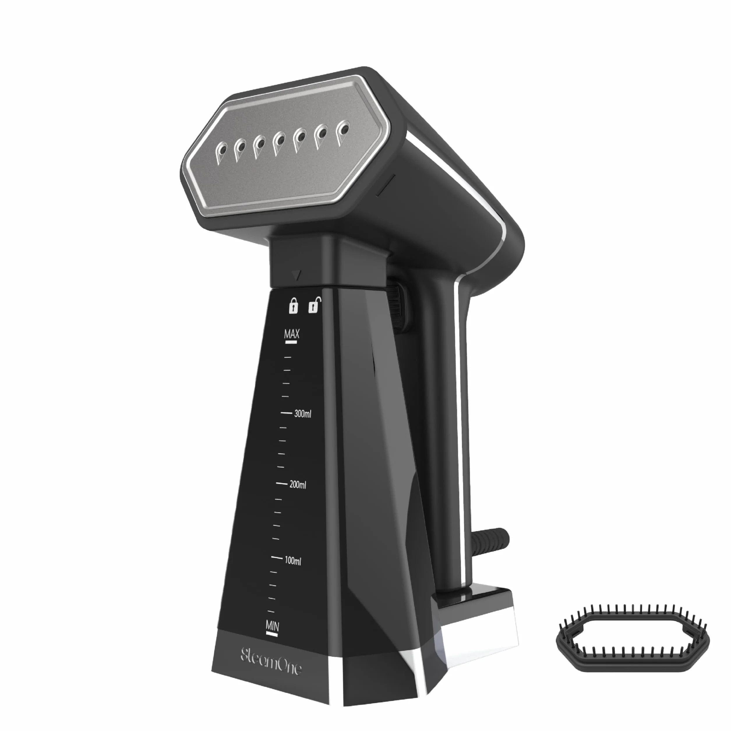 STEAMONE - Podróżna parownica parowa 2000 W 30 g/min- Kompaktowe przenośne żelazko (400 ml)- Usuwa 99,99% zanieczyszczeń - Gotowy w 40 s do każdej tkaniny - Kabel 3m - Zestaw pędzli w zestawie -