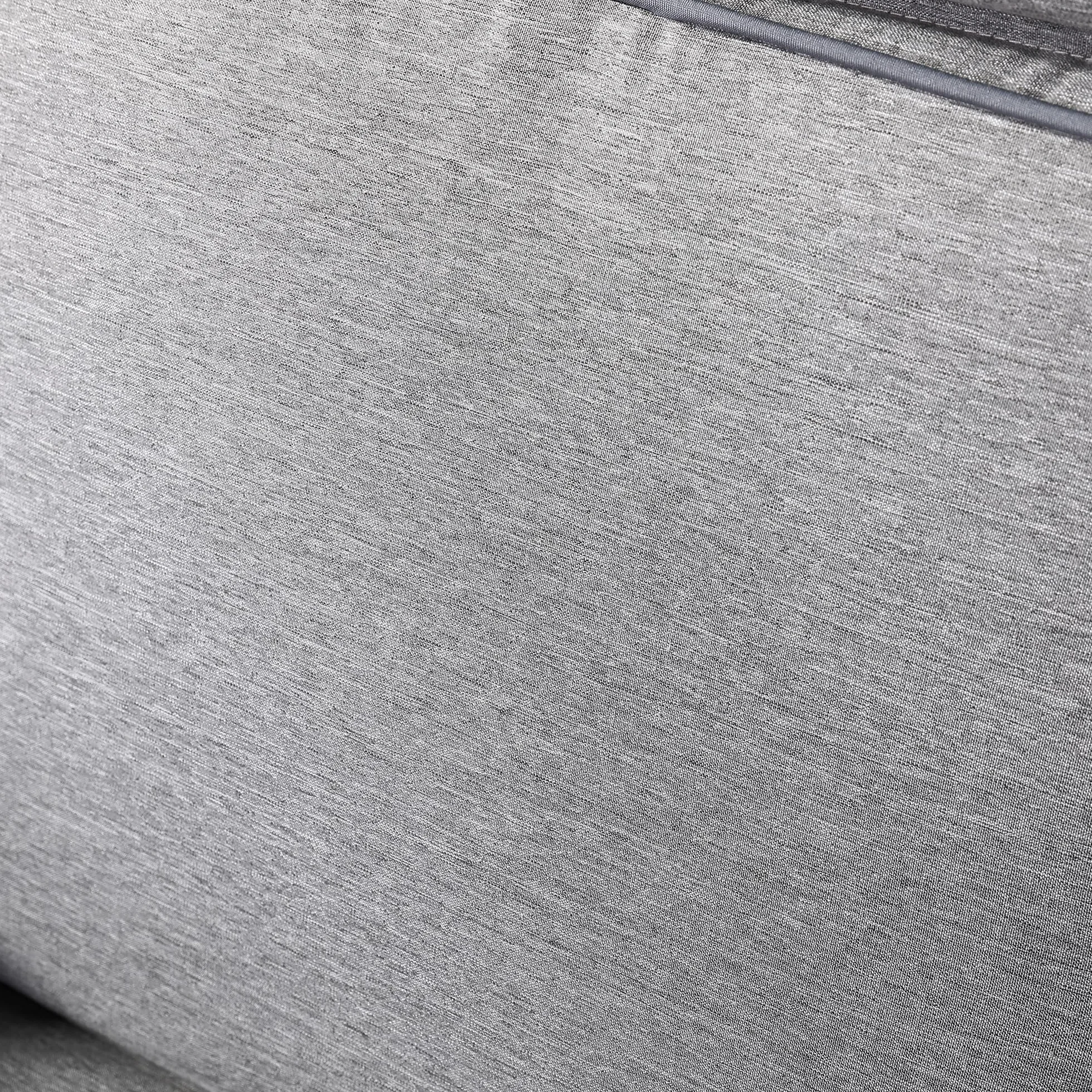 rattanowe krzesło parkingowe ze składanym stołem, poduszką i regulowanym zagłówkiem, do ogrodu, na taras i na zewnątrz (kolor szary)