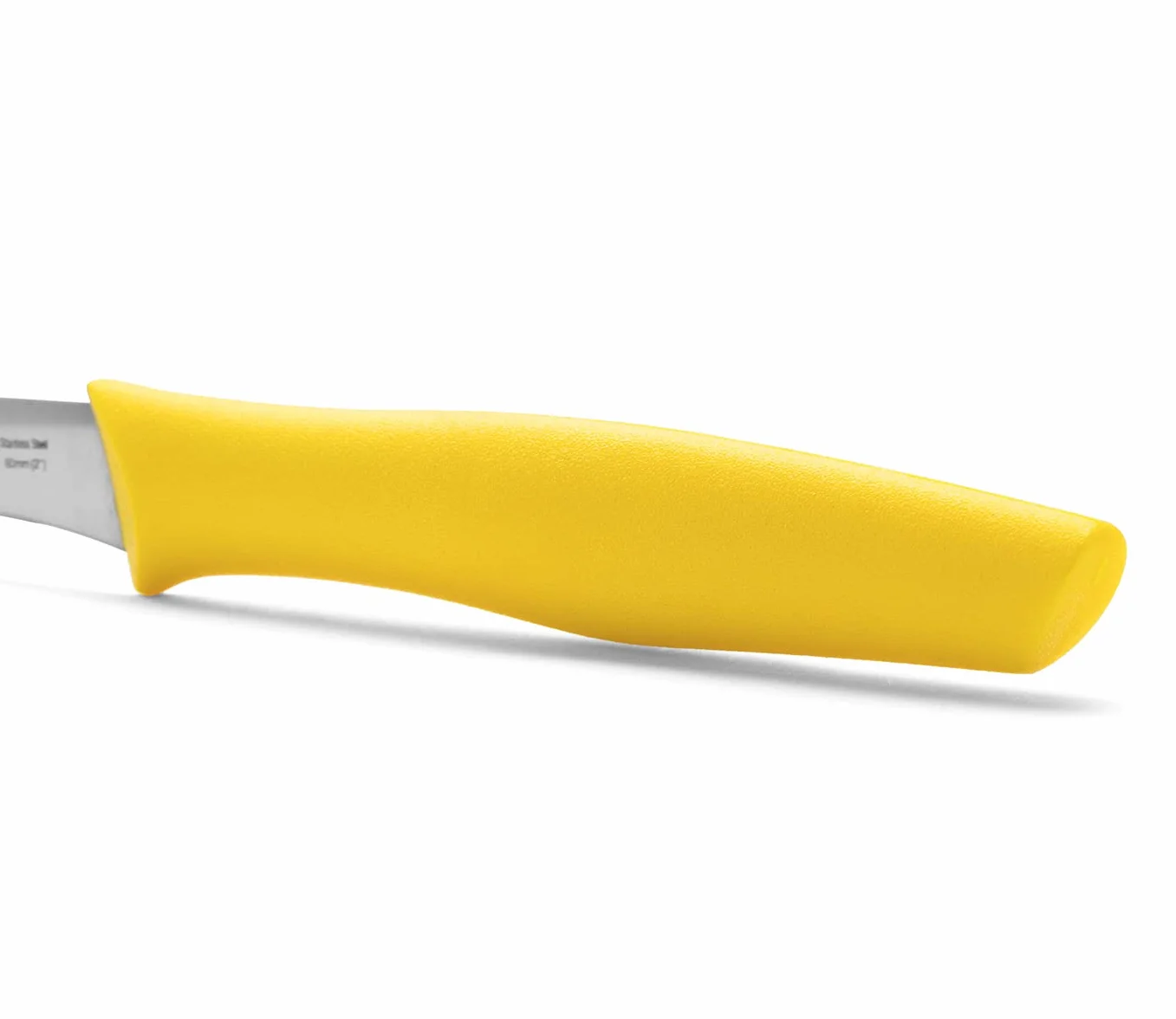ARCOS Nóż do obierania dzioba ptaka 5 cm stal nierdzewna Nova ergonomiczny żółty uchwyt z polipropylenu