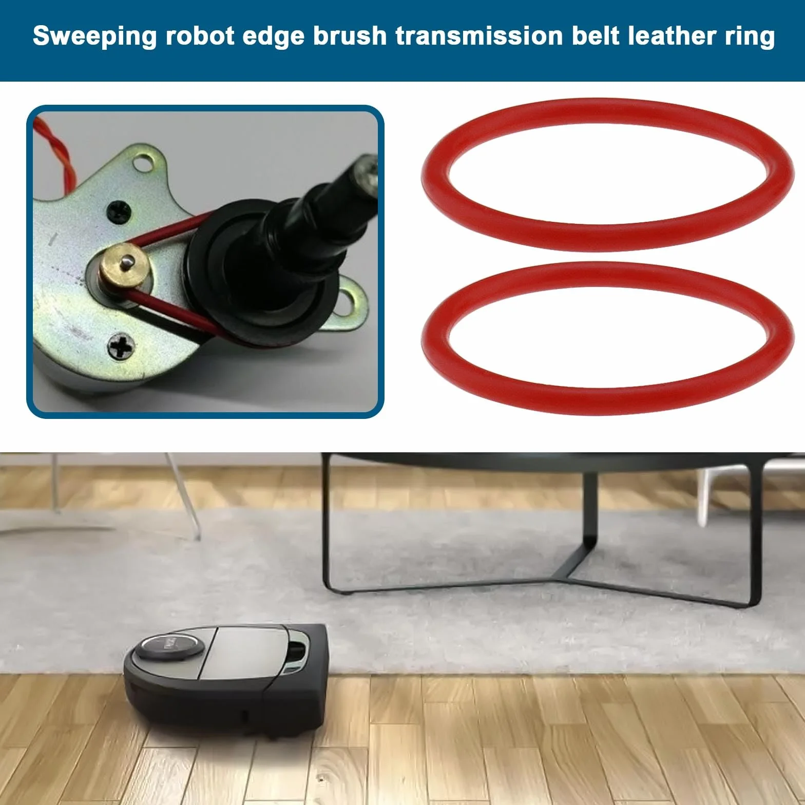 OTOTEC Szczotka Boczna O-Ring Pasek Napędowy kompatybilny z Neato Botvac D80 D85 D3 D5 D6 D7
