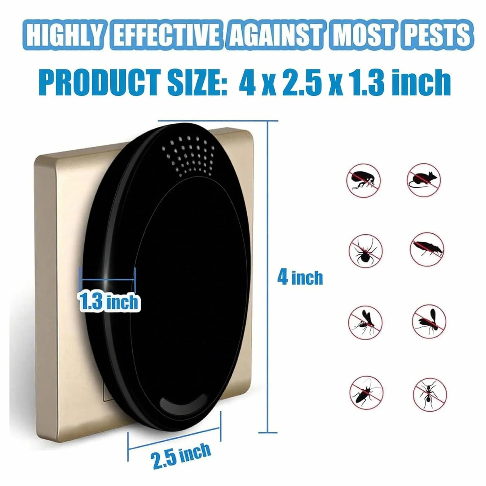 Easy to Use,Effective,Suitable for Indoor,2 Pack,Black