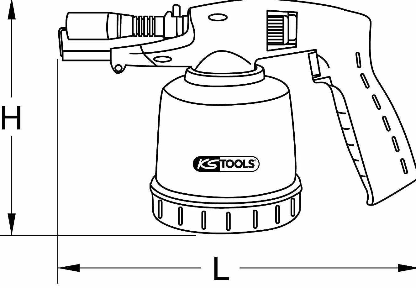 KS Tools 903.5902 Uniwersalne urzadzenie spawalniczez kartuszami z zaplonem piezo, czerwony